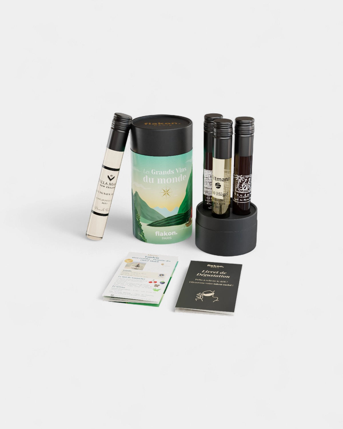 Tasting set 4 customizable wine bottles - 14