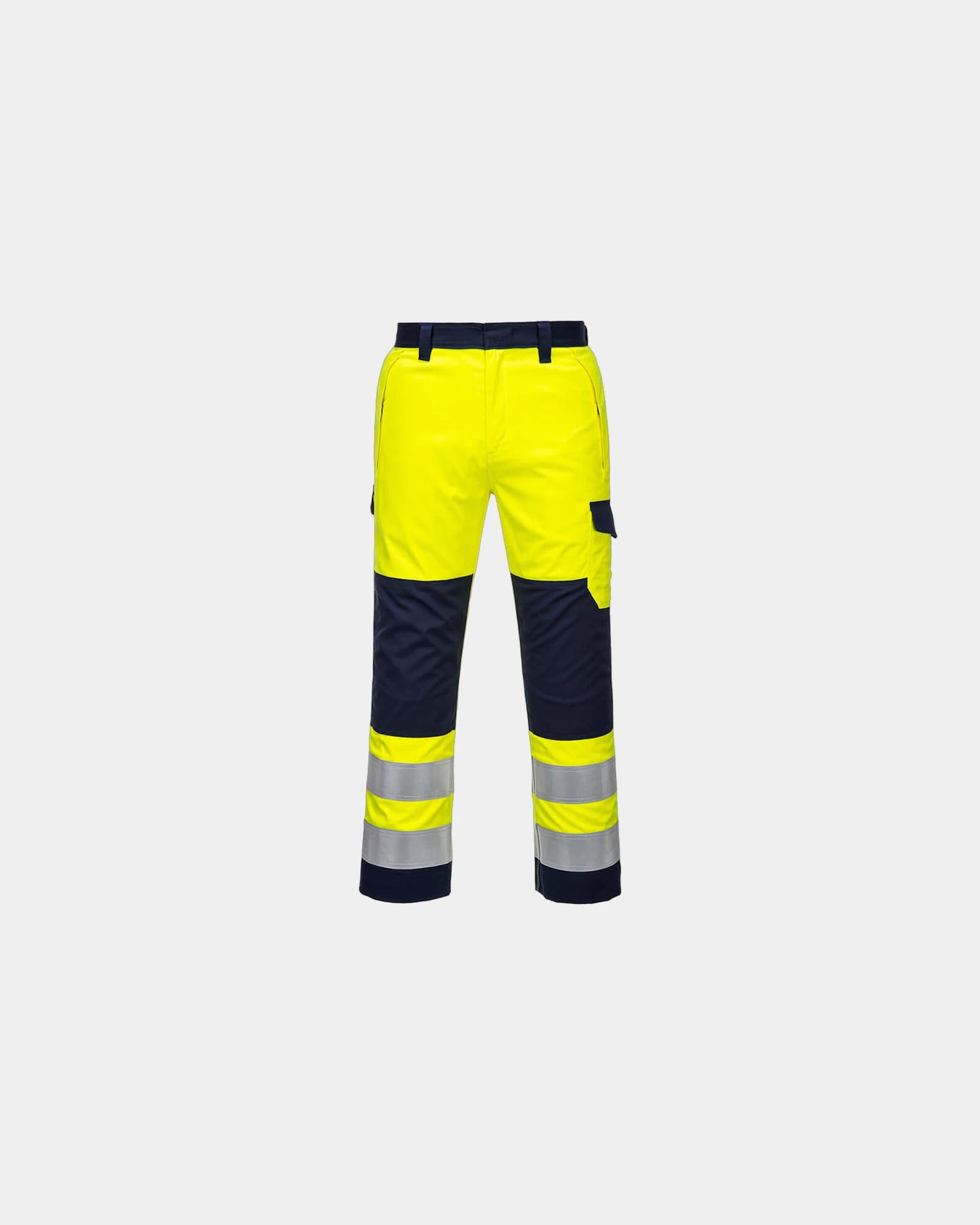 Promotional Modaflame trousers for industrial safety - Yellow-Navy