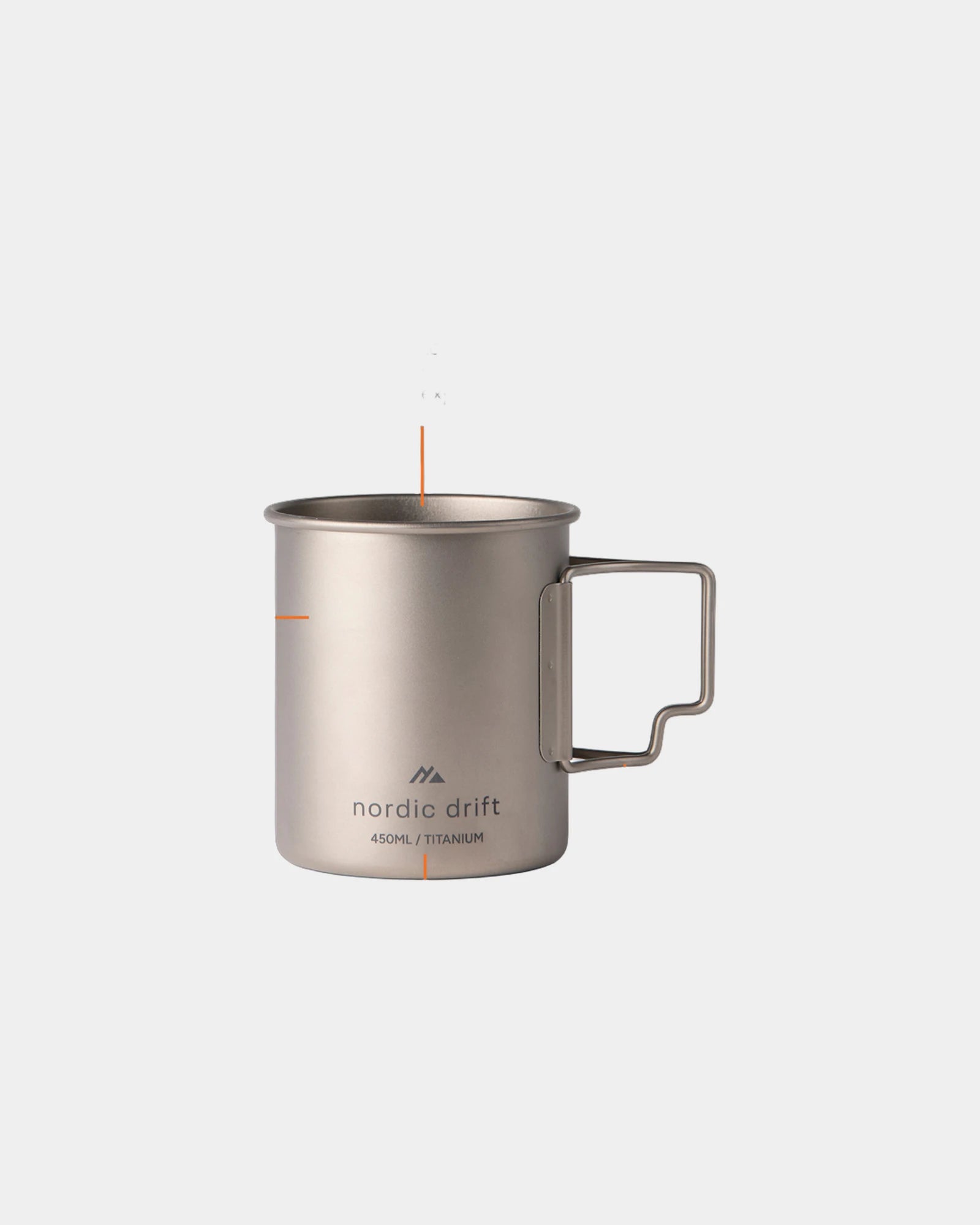 Custom lightweight titanium 450ml mug - 1