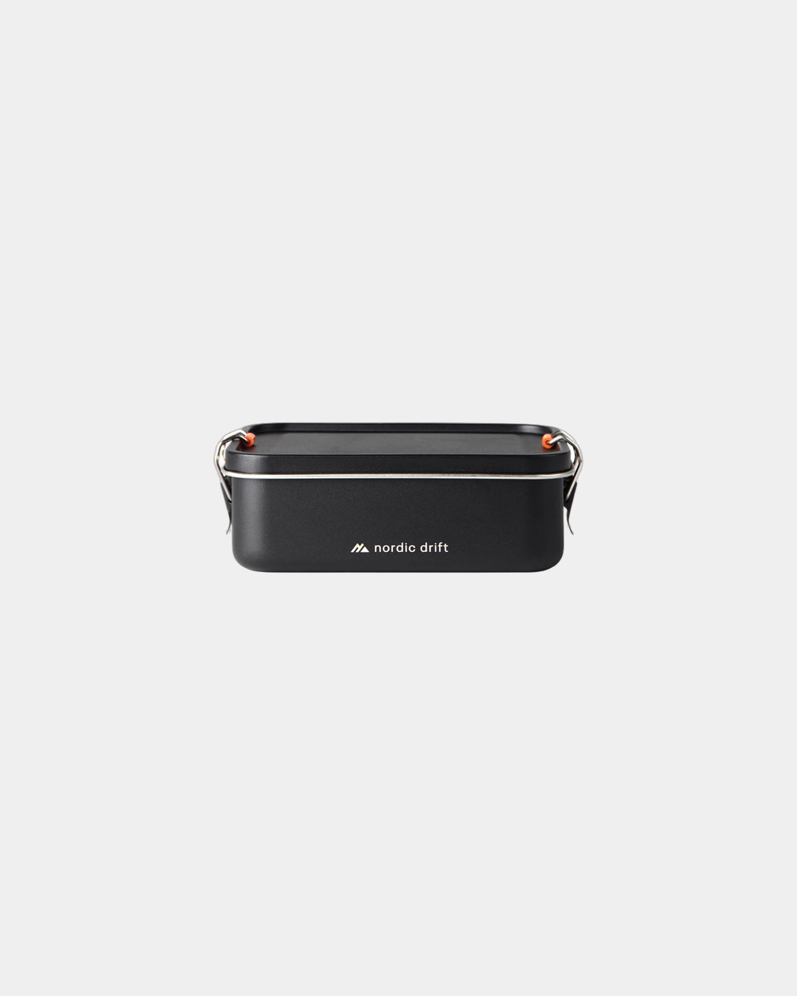 Promotional recycled steel lunch box 1200ml Nordic Drift - Black