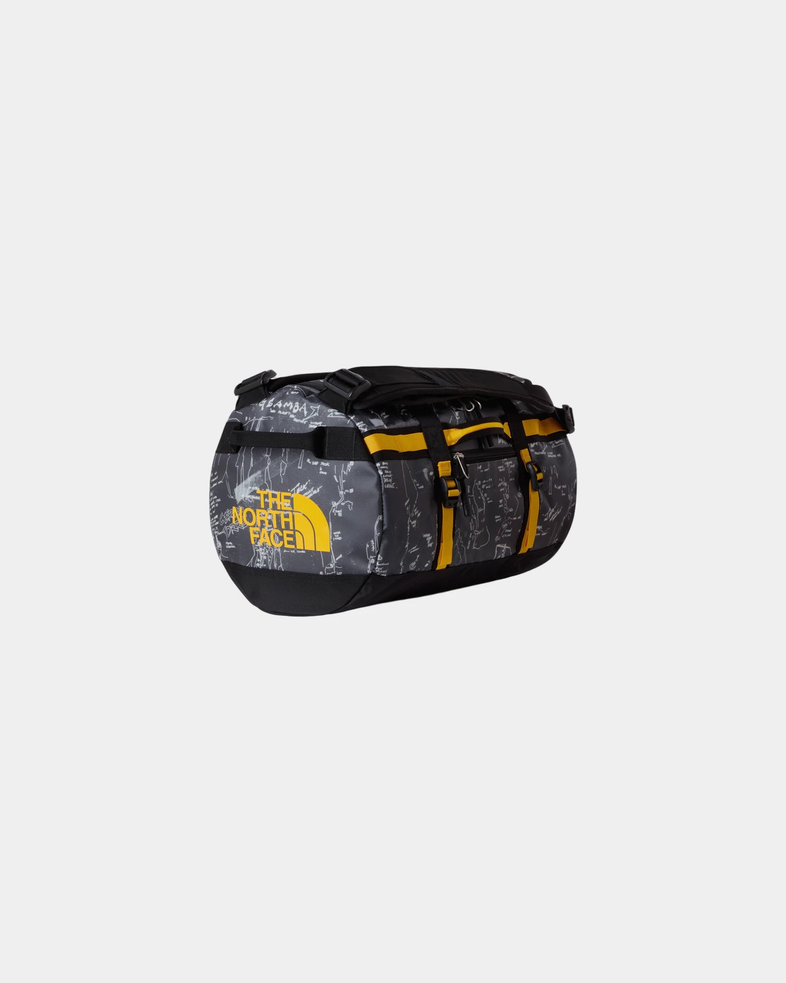 Custom recycled polyester 31L duffel bag The North Face - Anthracite Grey Conrad Topos Print-Summit Gold