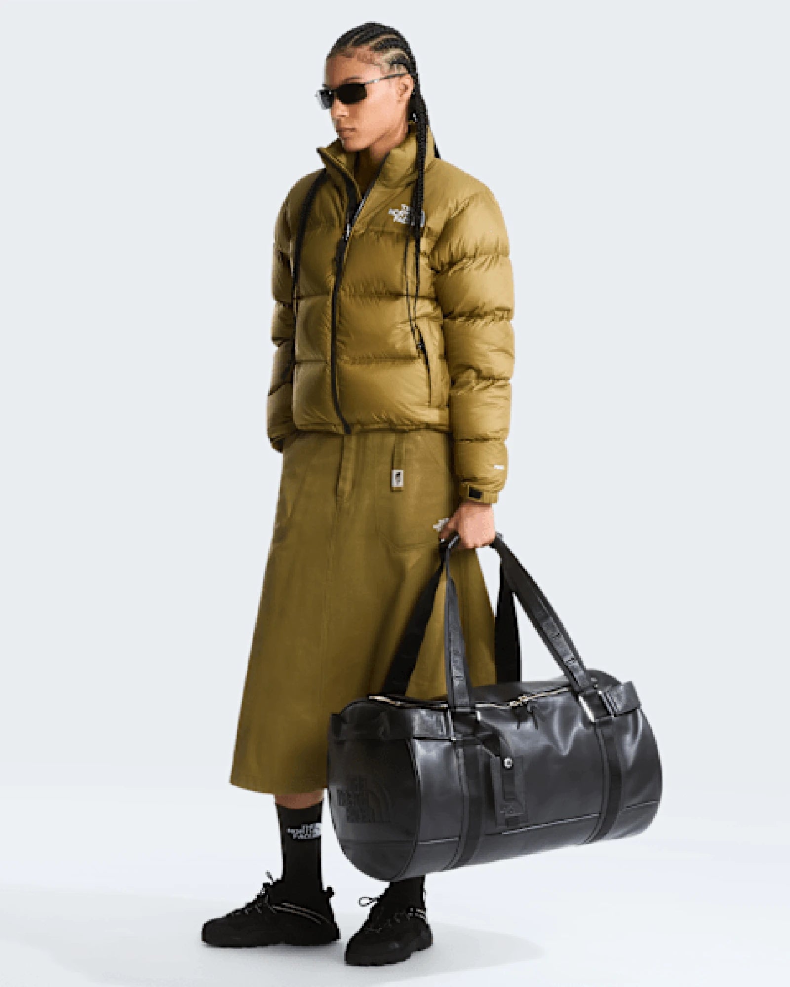 Custom leather duffel bag The North Face Base Camp - 10