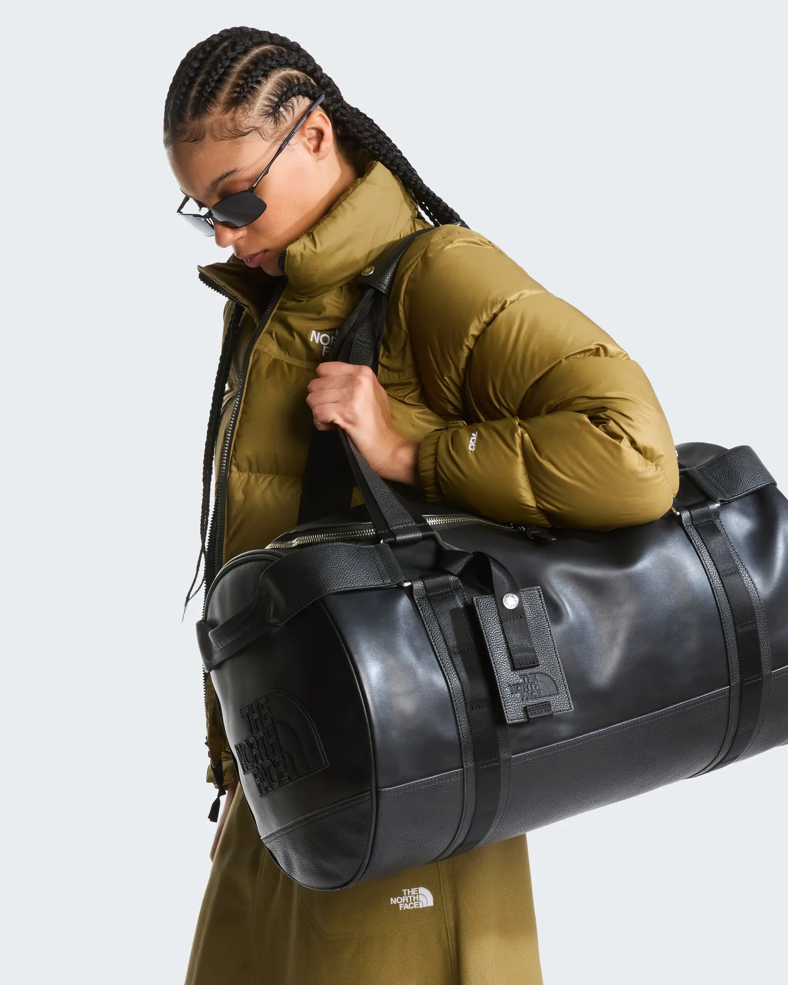 Custom leather duffel bag The North Face Base Camp - 8