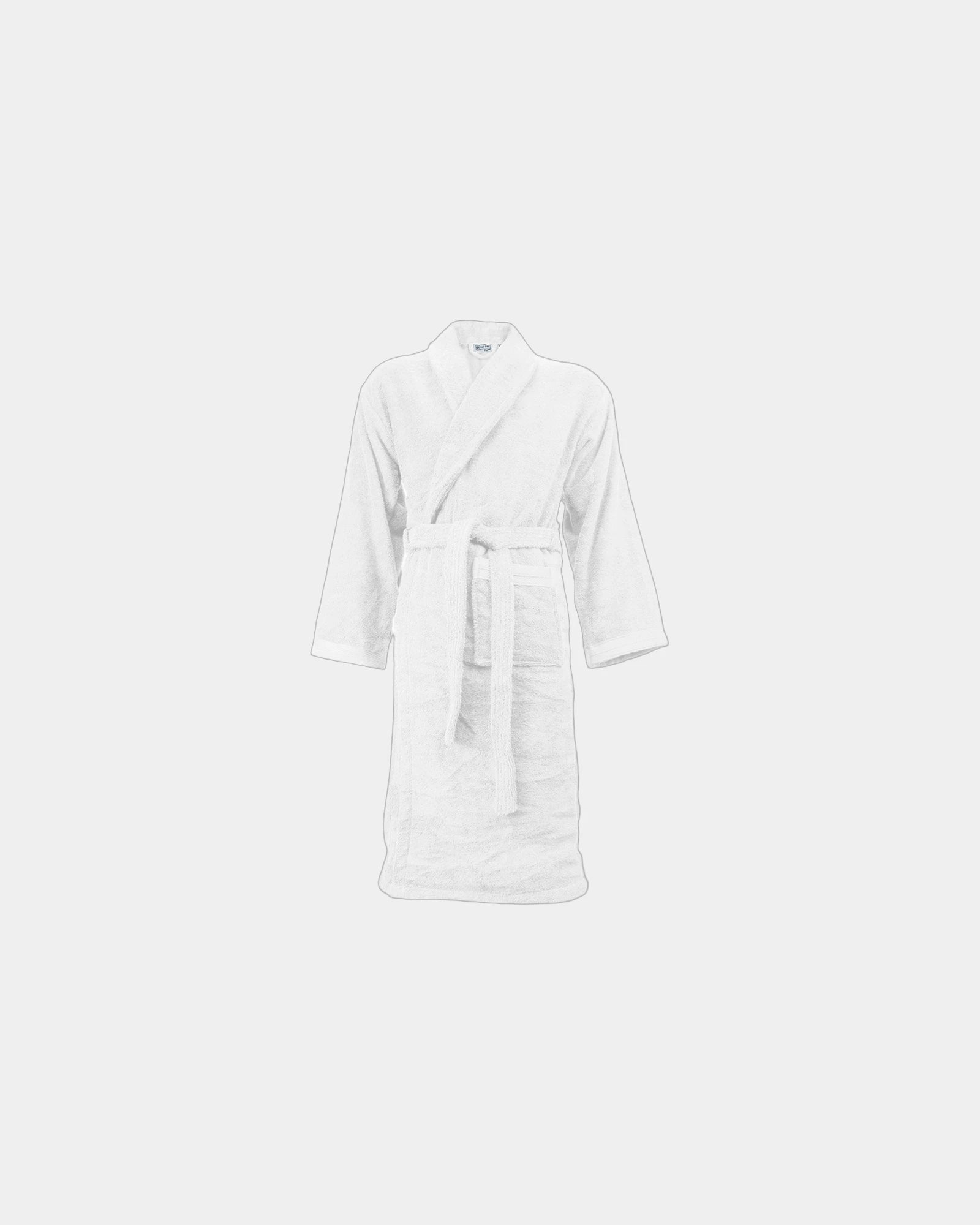 Custom organic cotton bathrobe 420 g/m² absorbent robe - White