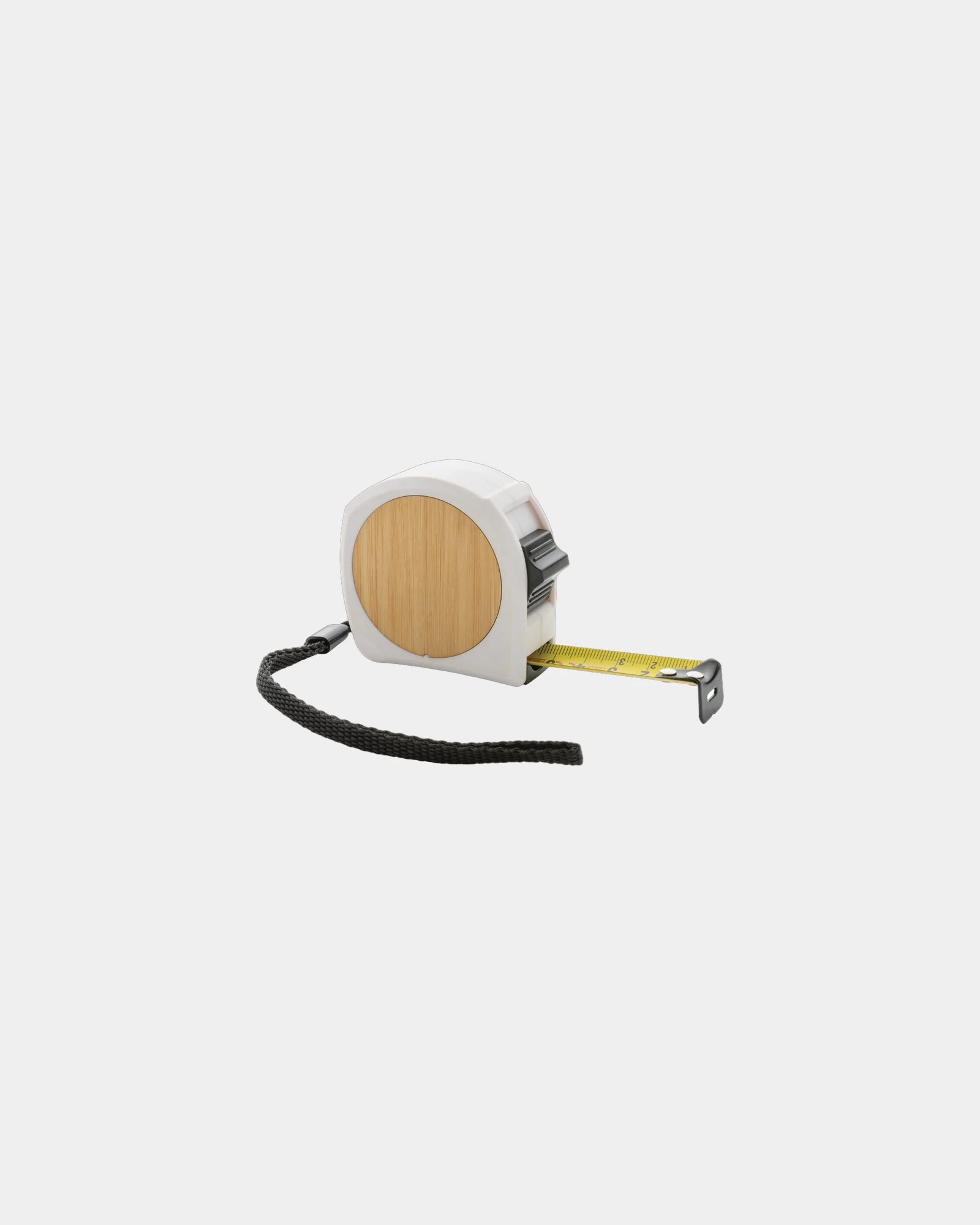 Promotional recycled plastic 5M tape measure - White