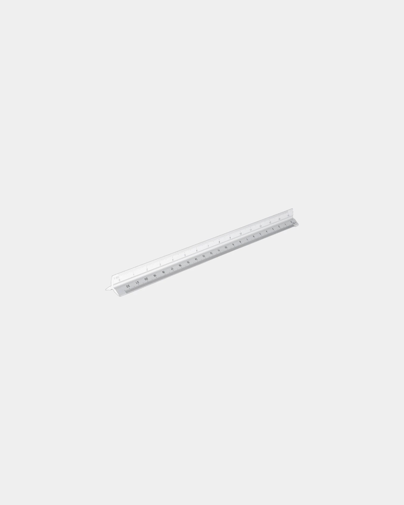 Promotional aluminium triangular ruler 30cm - 1