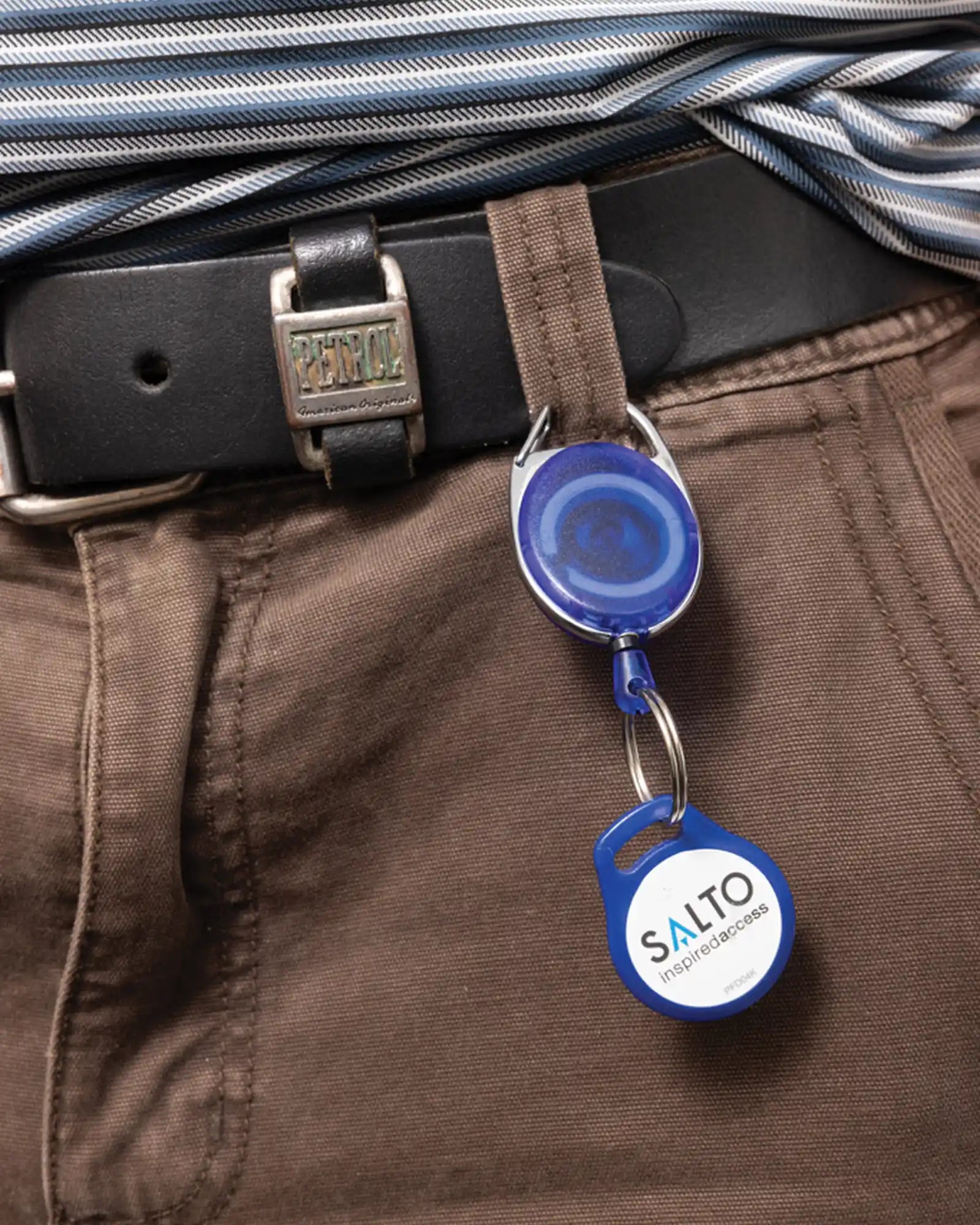 Promotional recycled ABS keychain with clip - 7