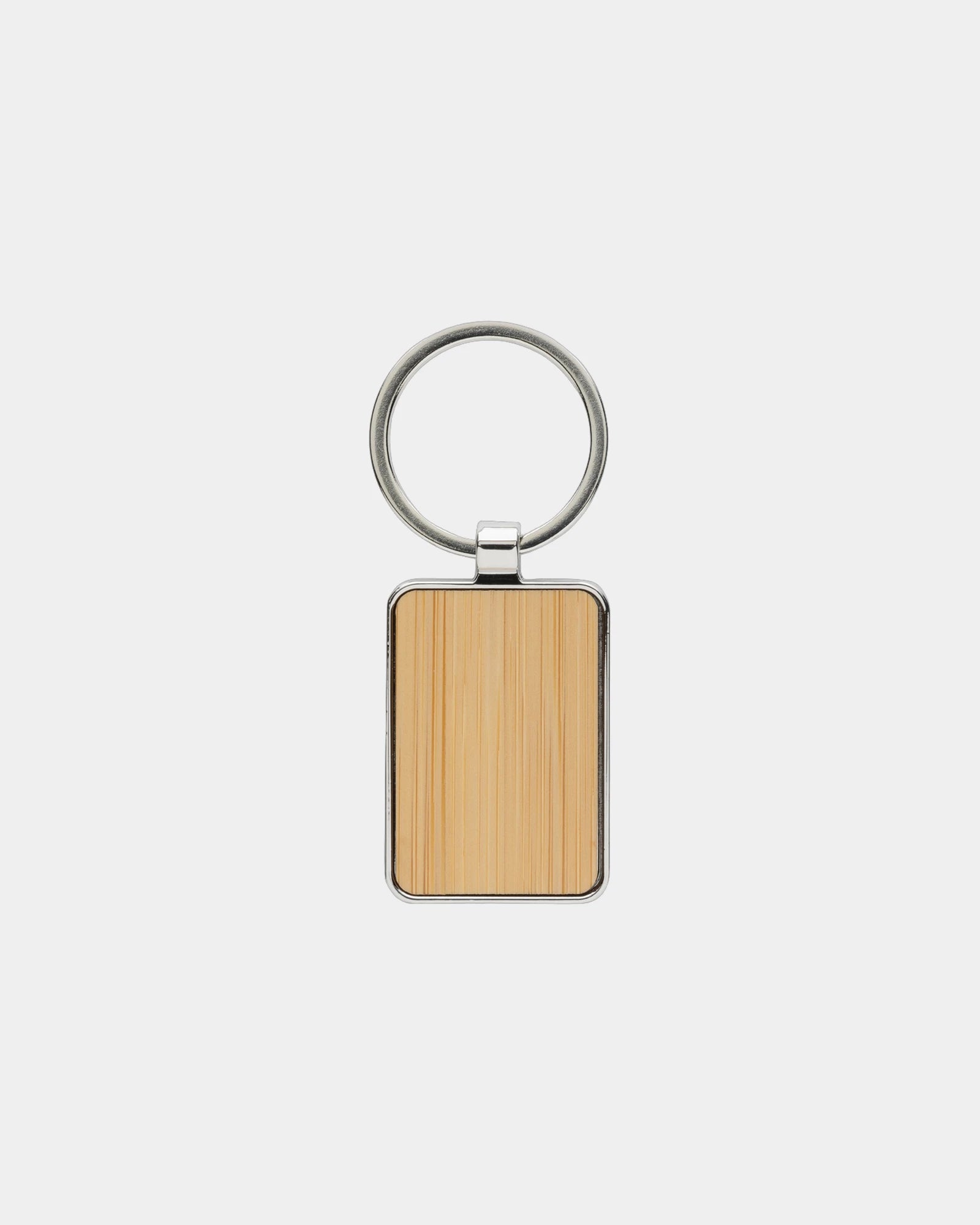 Promotional recycled zinc alloy keychain - Silver