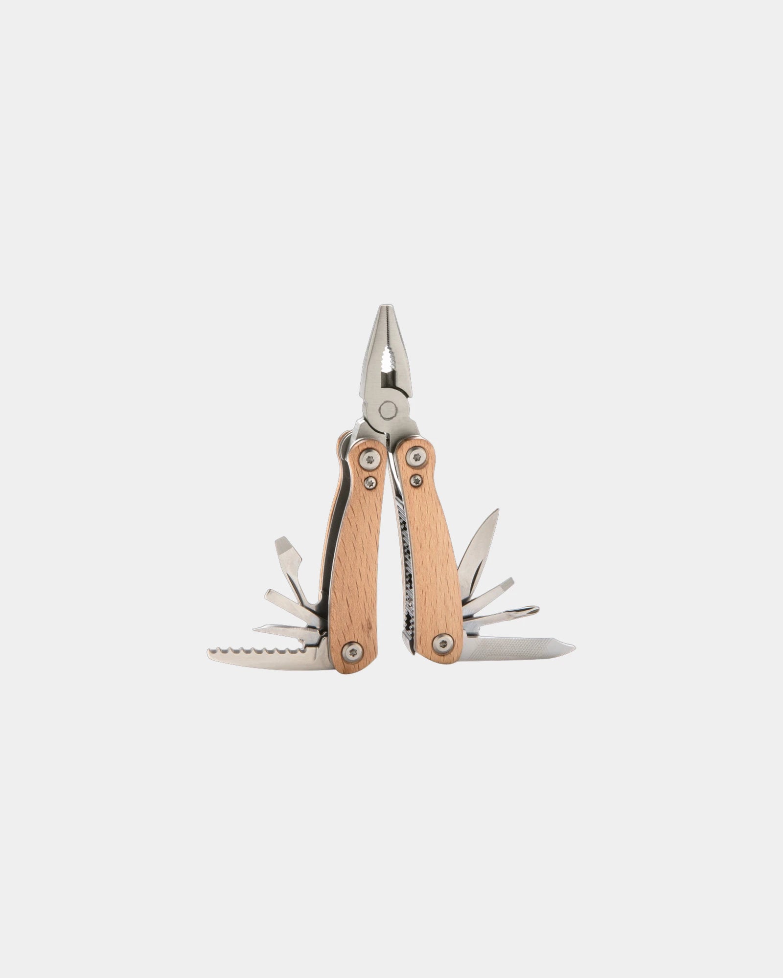 Promotional multifunctional wood tool - Brown