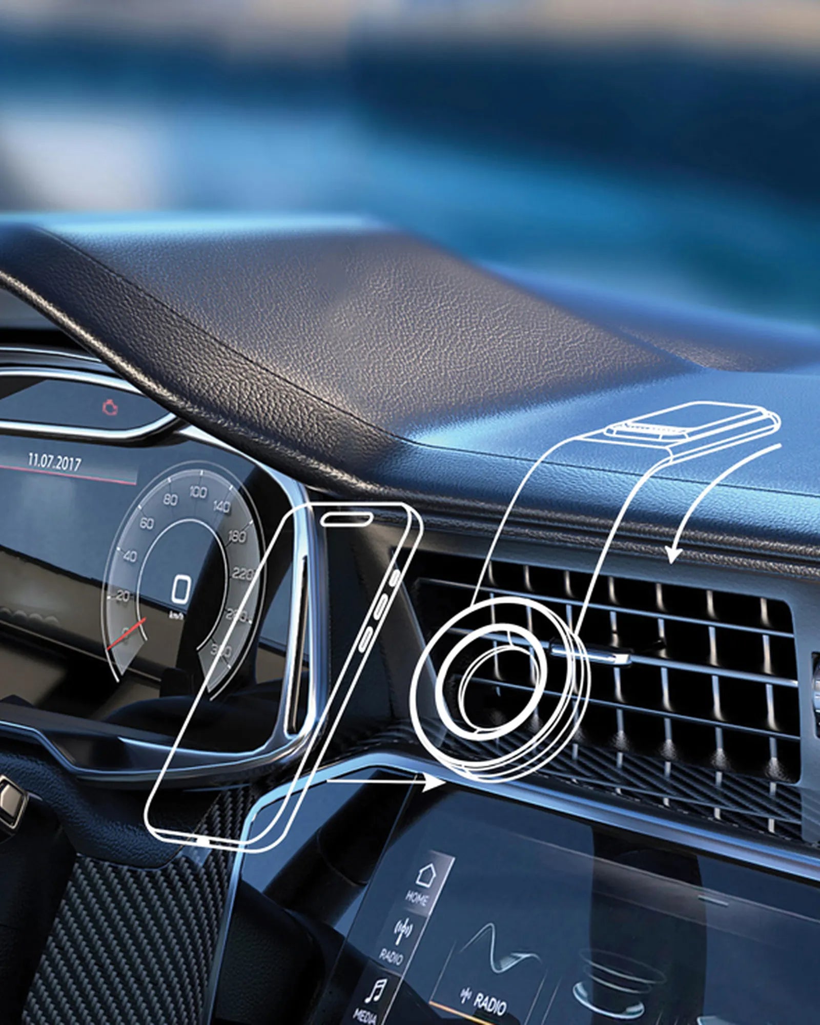 Promotional magnetic car phone holder DriveGrip - 8