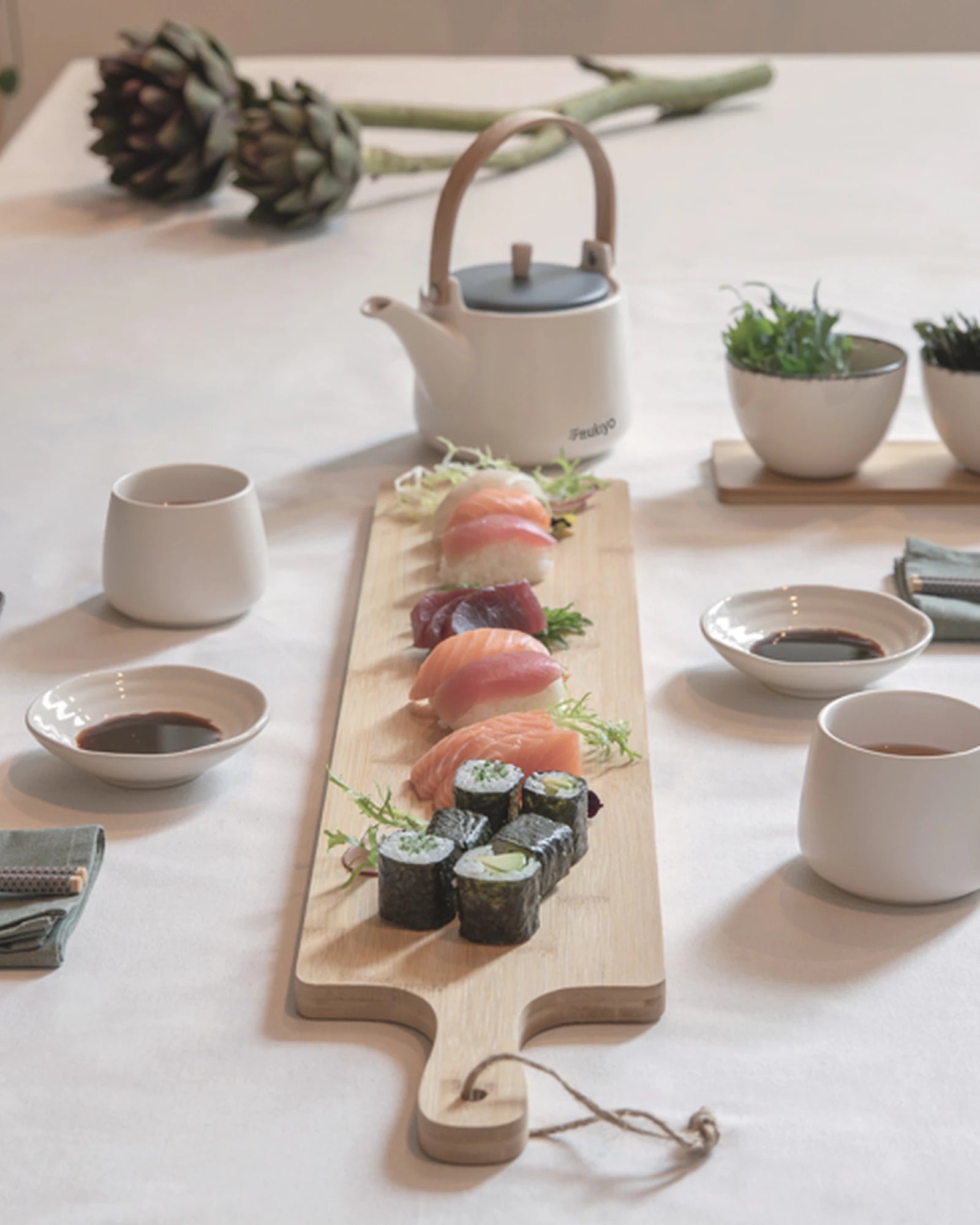 Promotional recycled cotton table napkins 45x45cm - 19