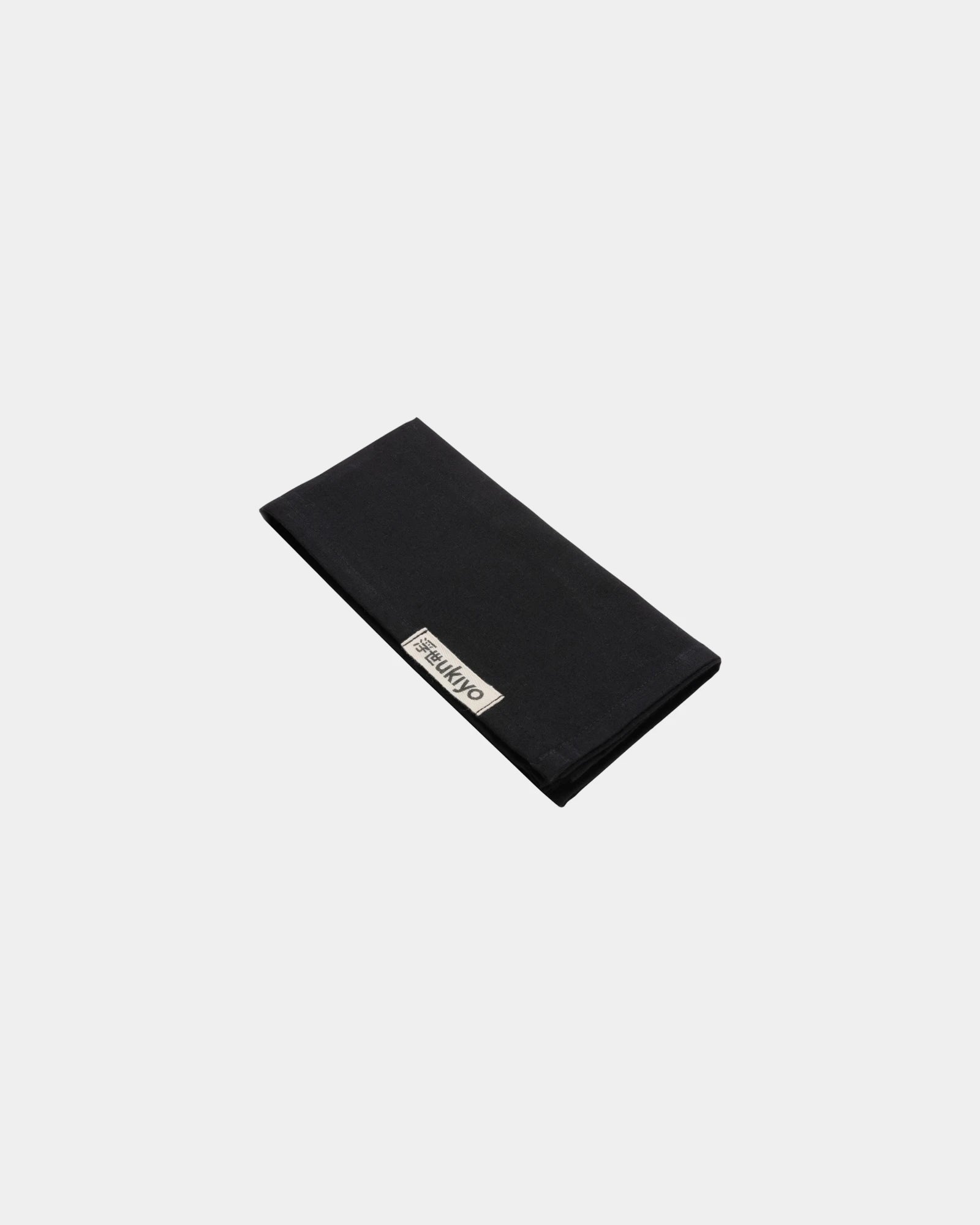 Promotional recycled cotton table napkins 45x45cm - Black