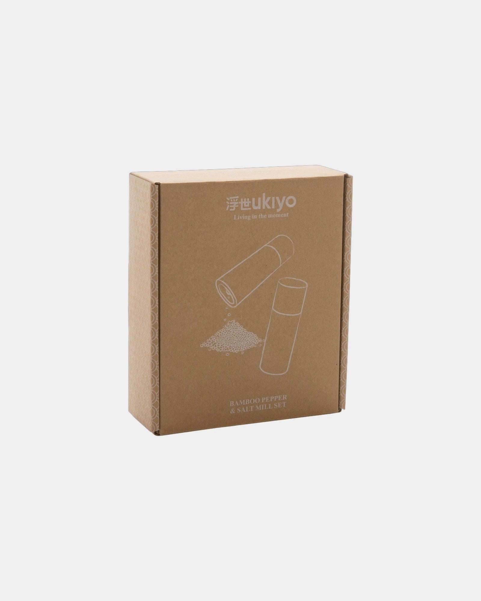 Promotional bamboo salt and pepper set - 5