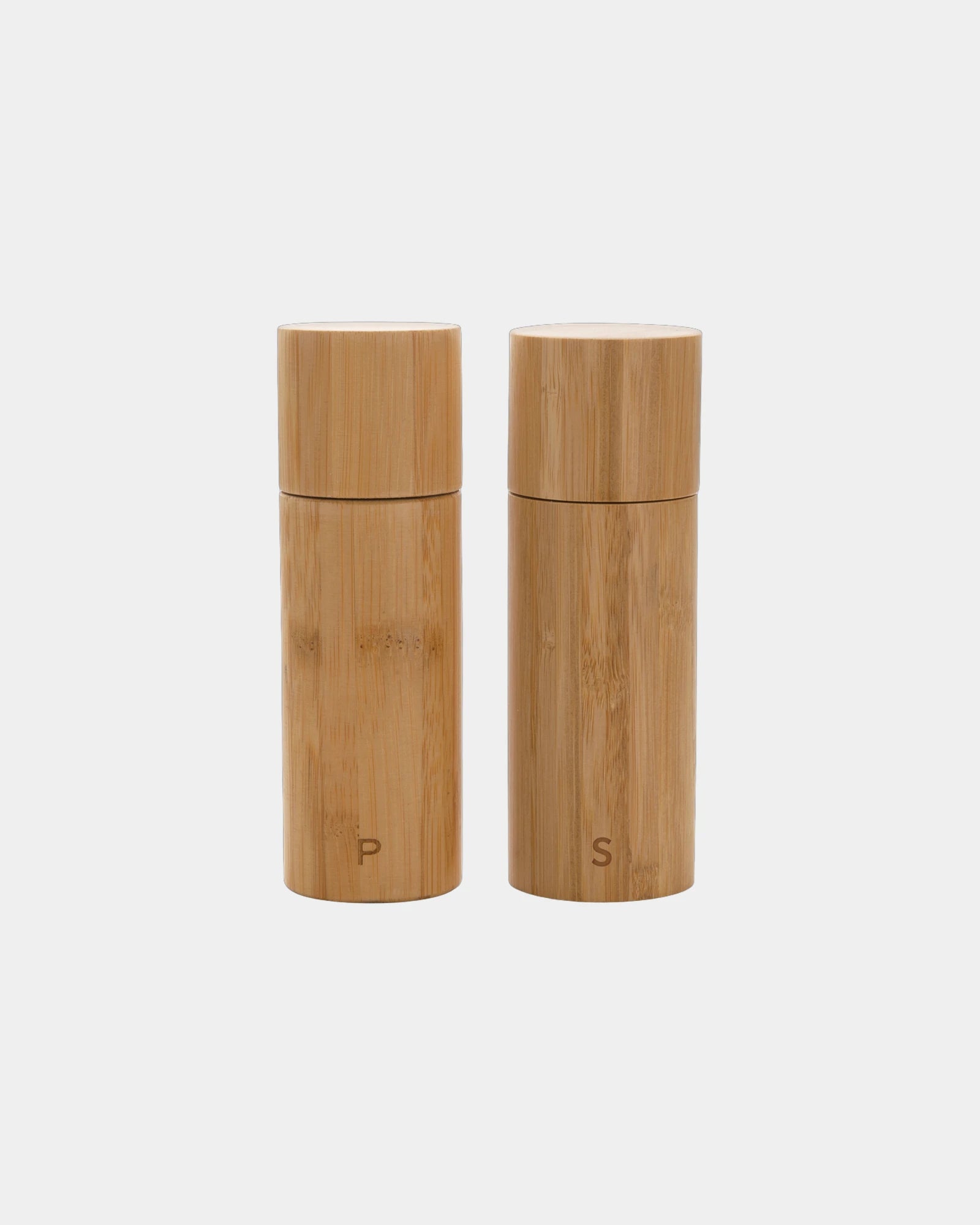 Promotional bamboo salt and pepper set - 3