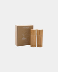 Promotional bamboo salt and pepper set - 1