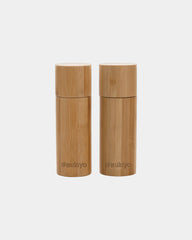 Promotional bamboo salt and pepper set - 2