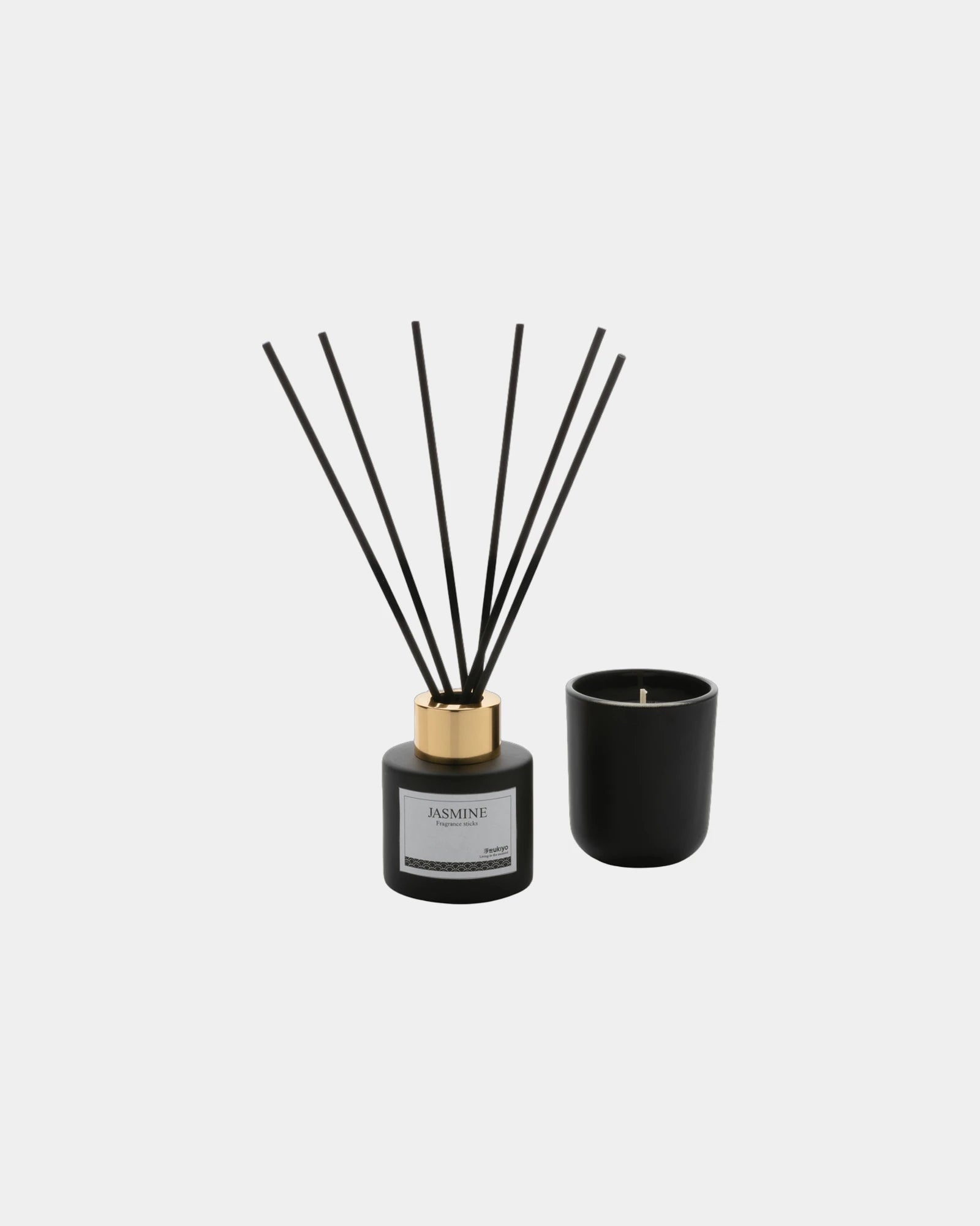Promotional scented candle and diffuser gift set - Black