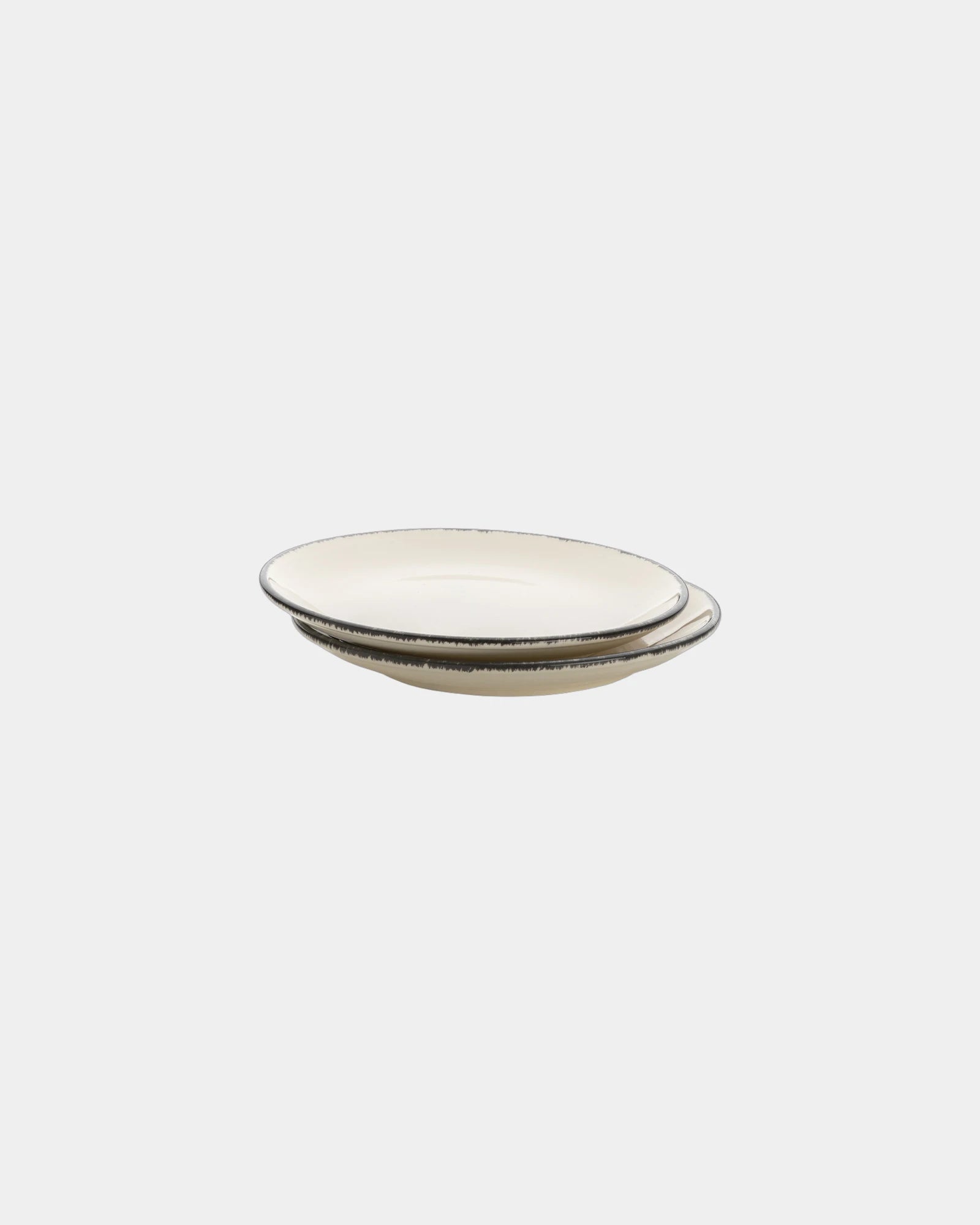 Promotional ceramic 28cm plate set - White
