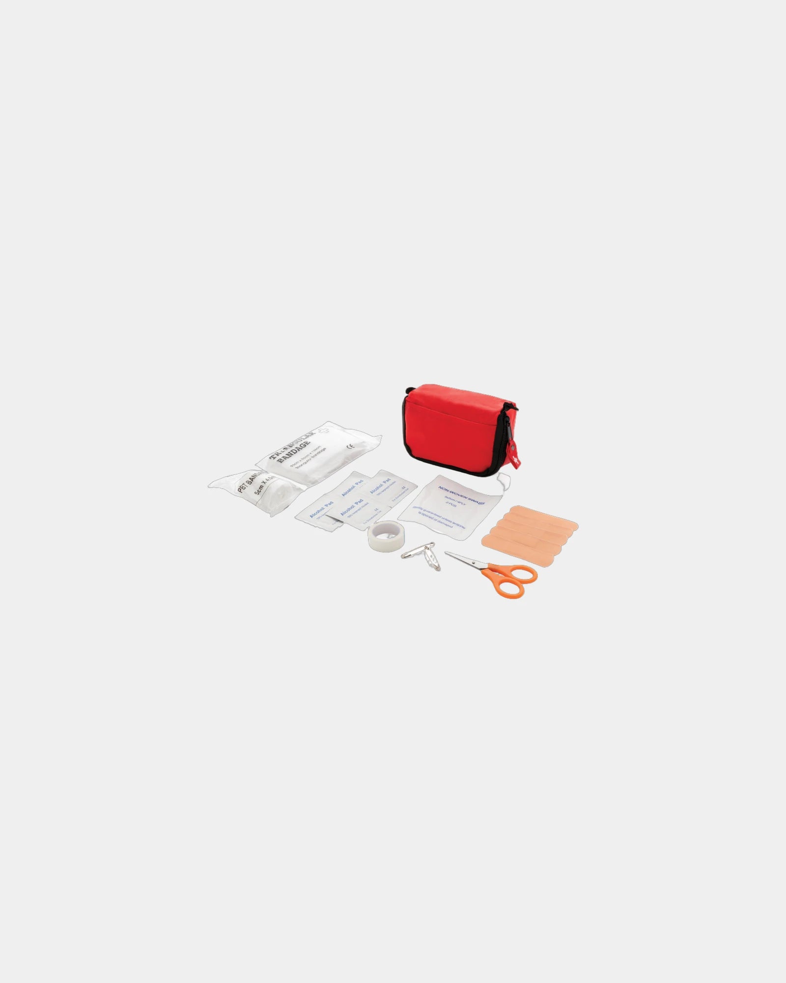 Promotional first aid kit in pouch - Red