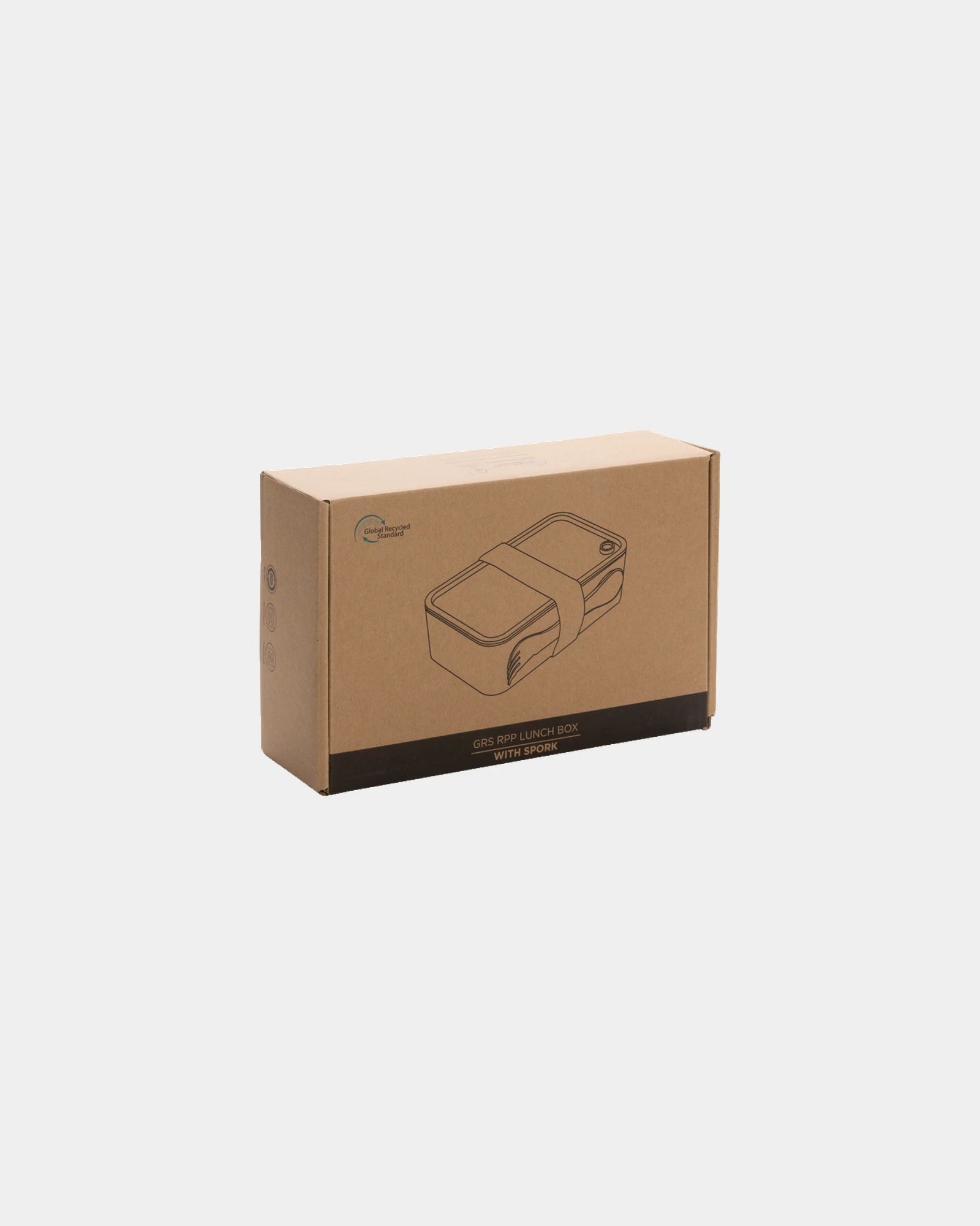 Promotional eco-friendly lunch box 0.8L with cutlery