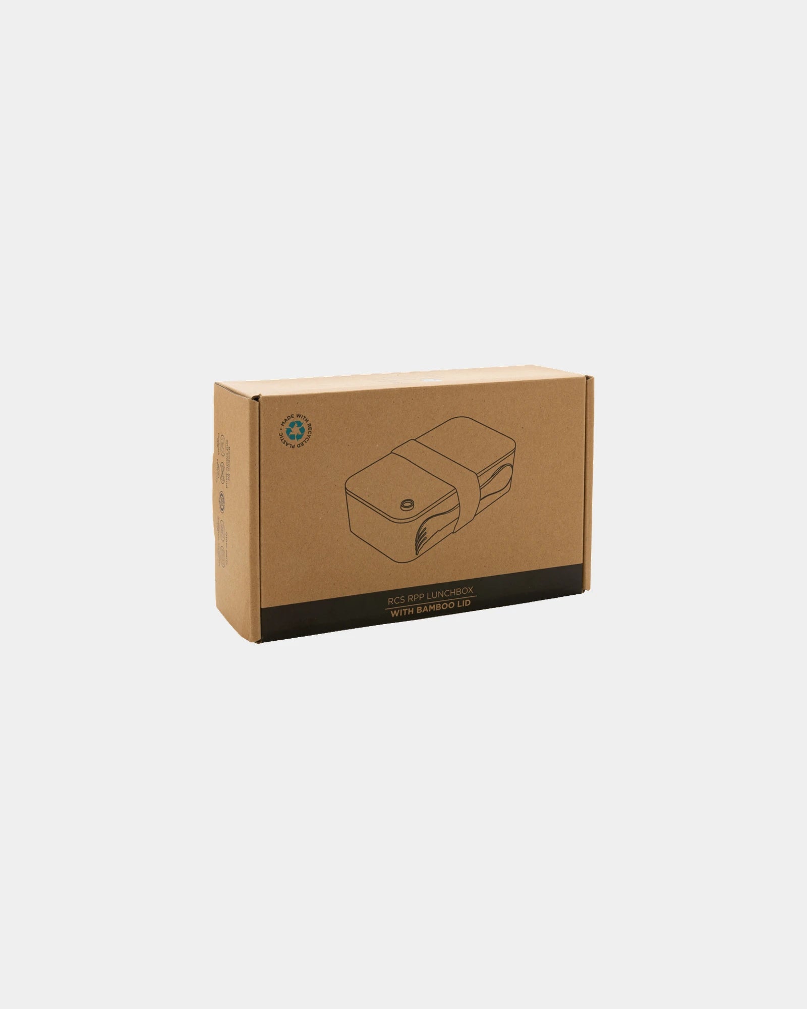 Promotional recycled PP lunchbox with bamboo lid
