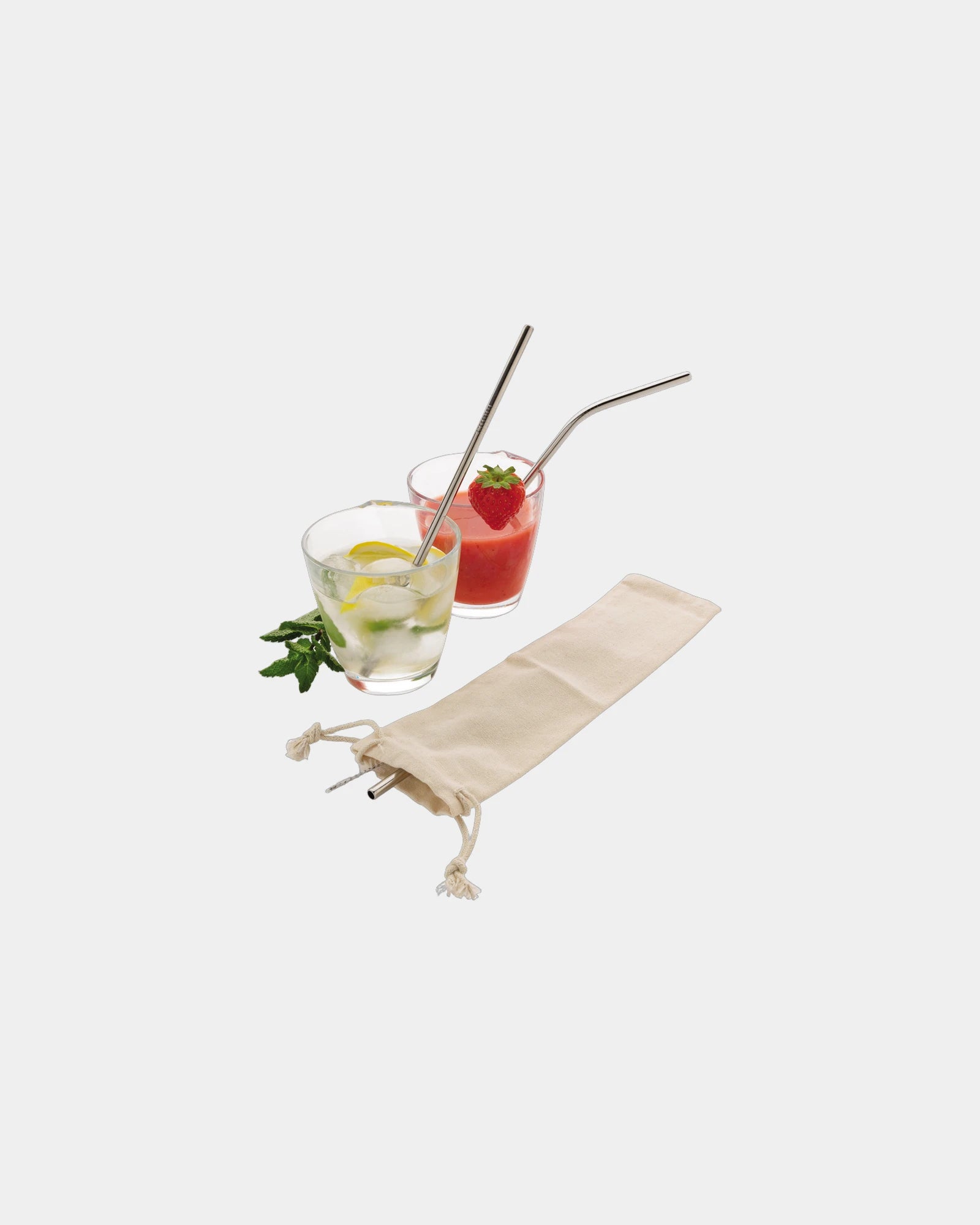 Promotional stainless steel straw set - 1