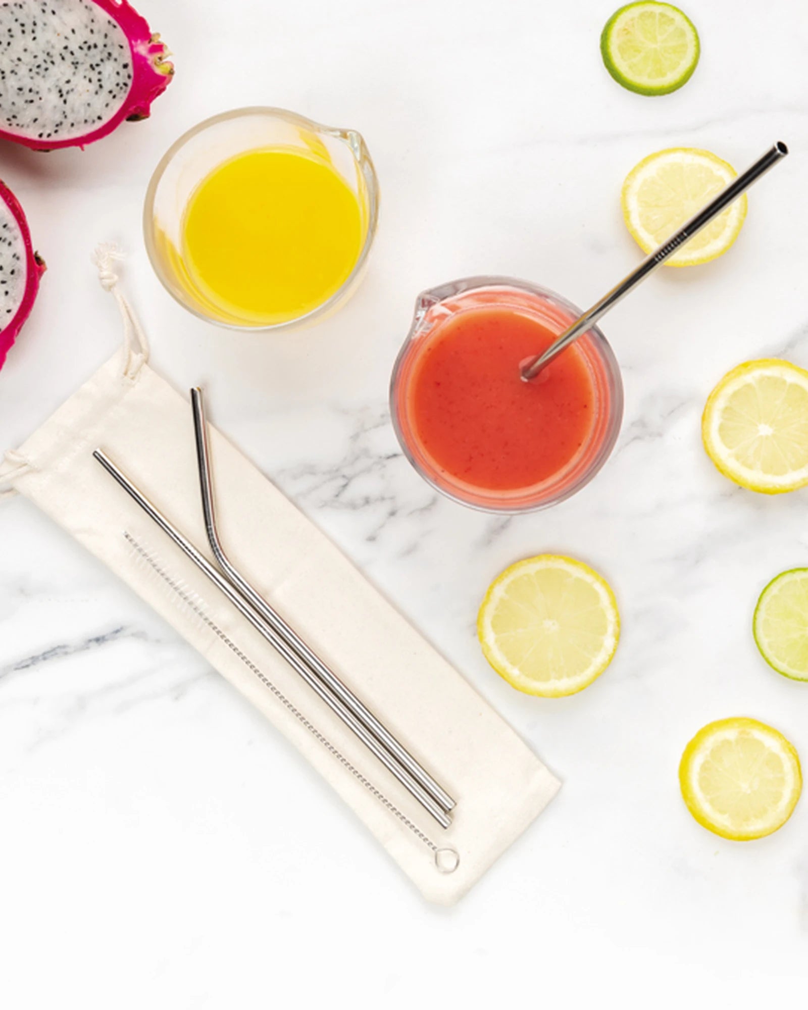 Promotional stainless steel straw set - 3