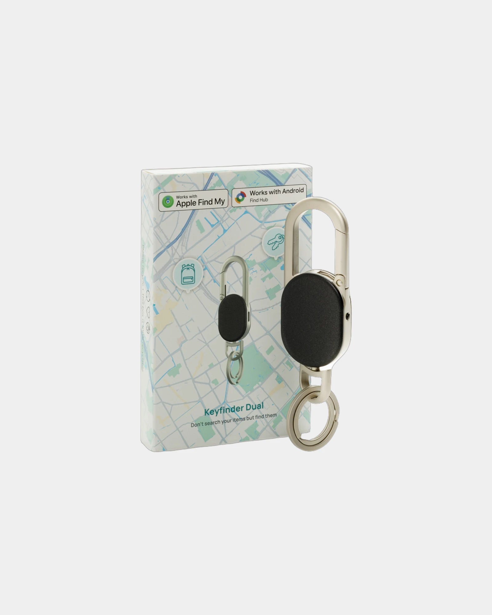 Promotional Keyfinder Dual keychain with geolocation - 1
