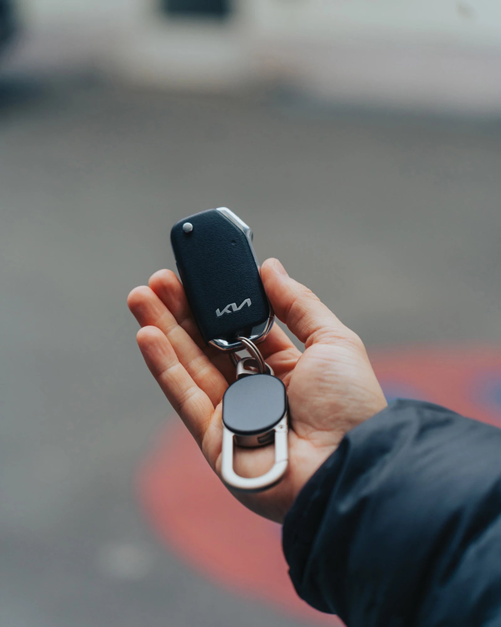 Promotional Keyfinder Dual keychain with geolocation - 8