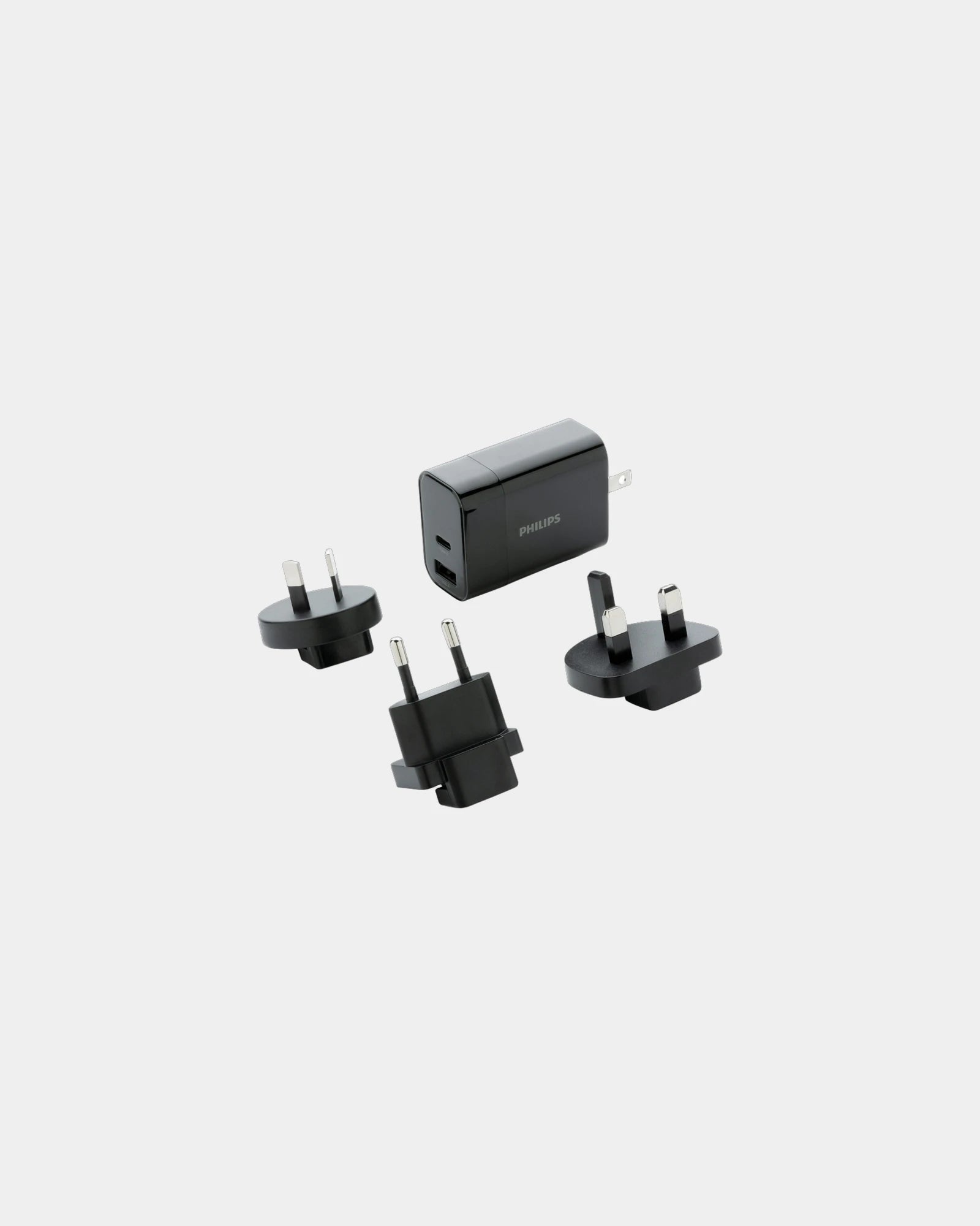 Custom USB charger Philips 30W travel adapter - Black