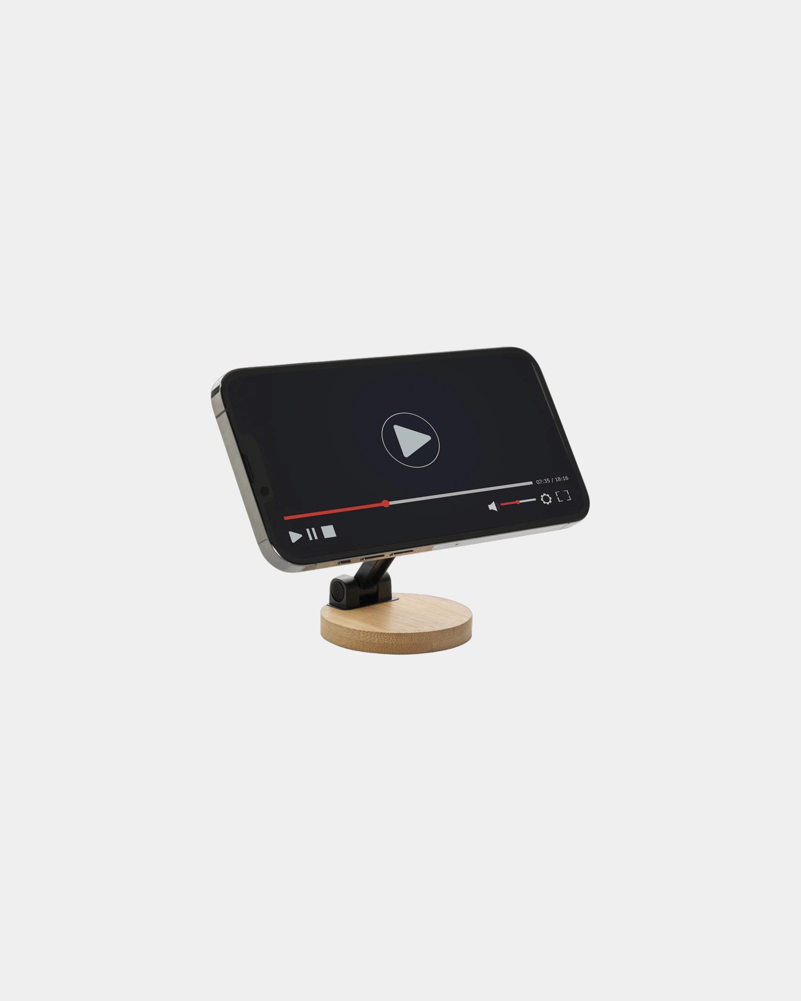 Promotional recycled ABS bamboo phone mount - 1