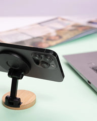 Promotional recycled ABS bamboo phone mount - 6