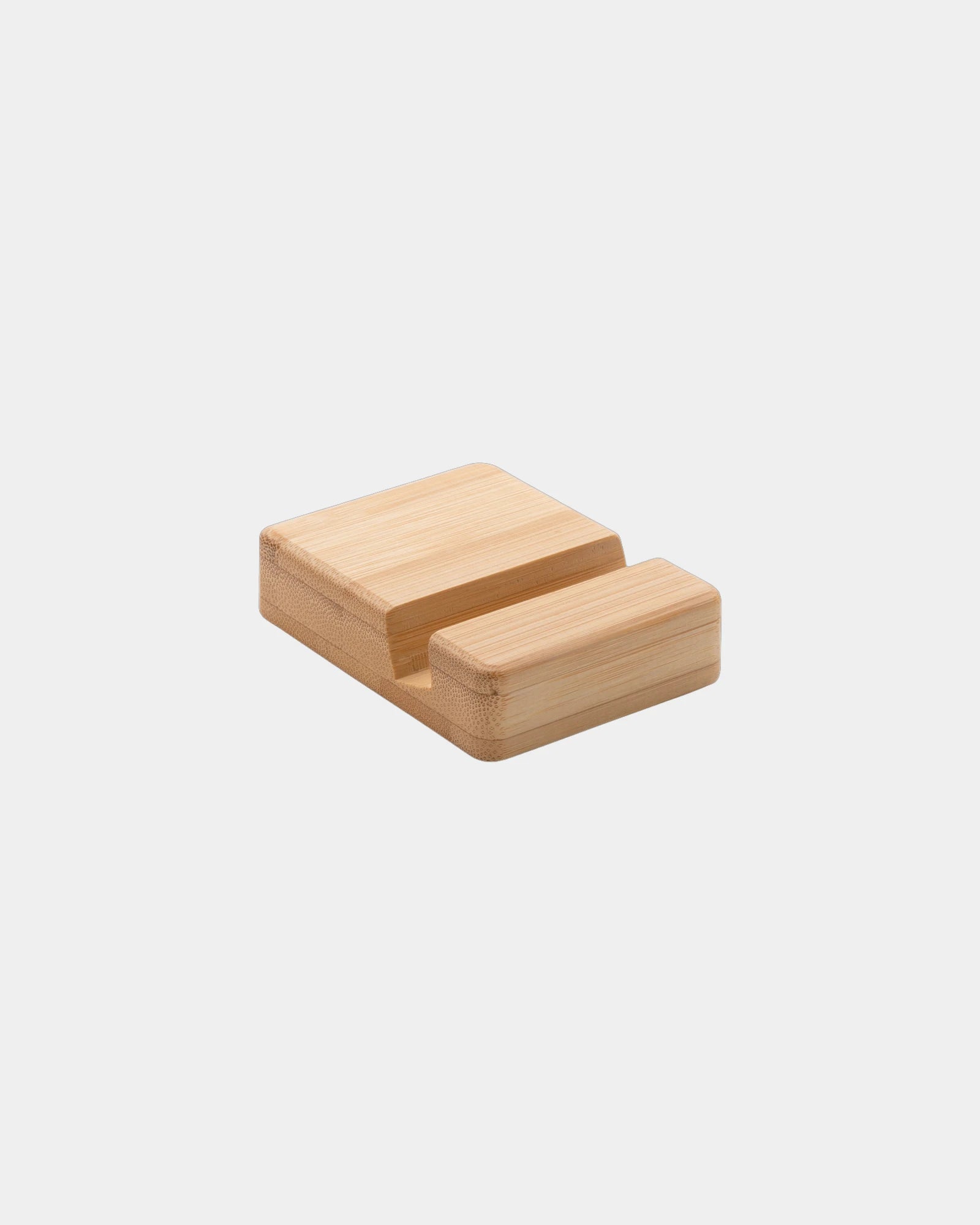 Promotional FSC bamboo phone stand - Brown