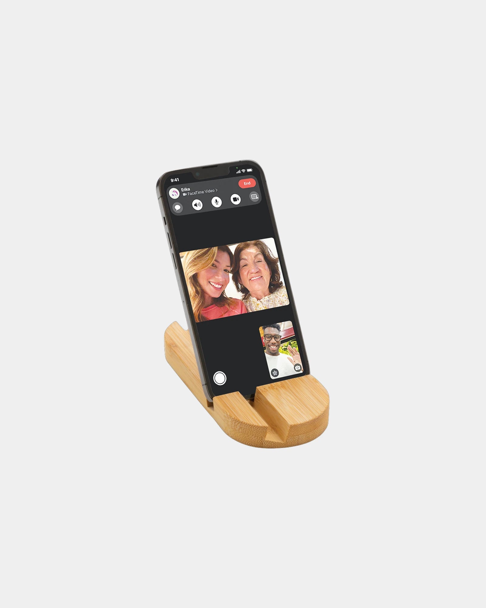 Promotional bamboo phone and tablet stand - 1