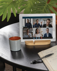 Promotional bamboo phone and tablet stand - 4