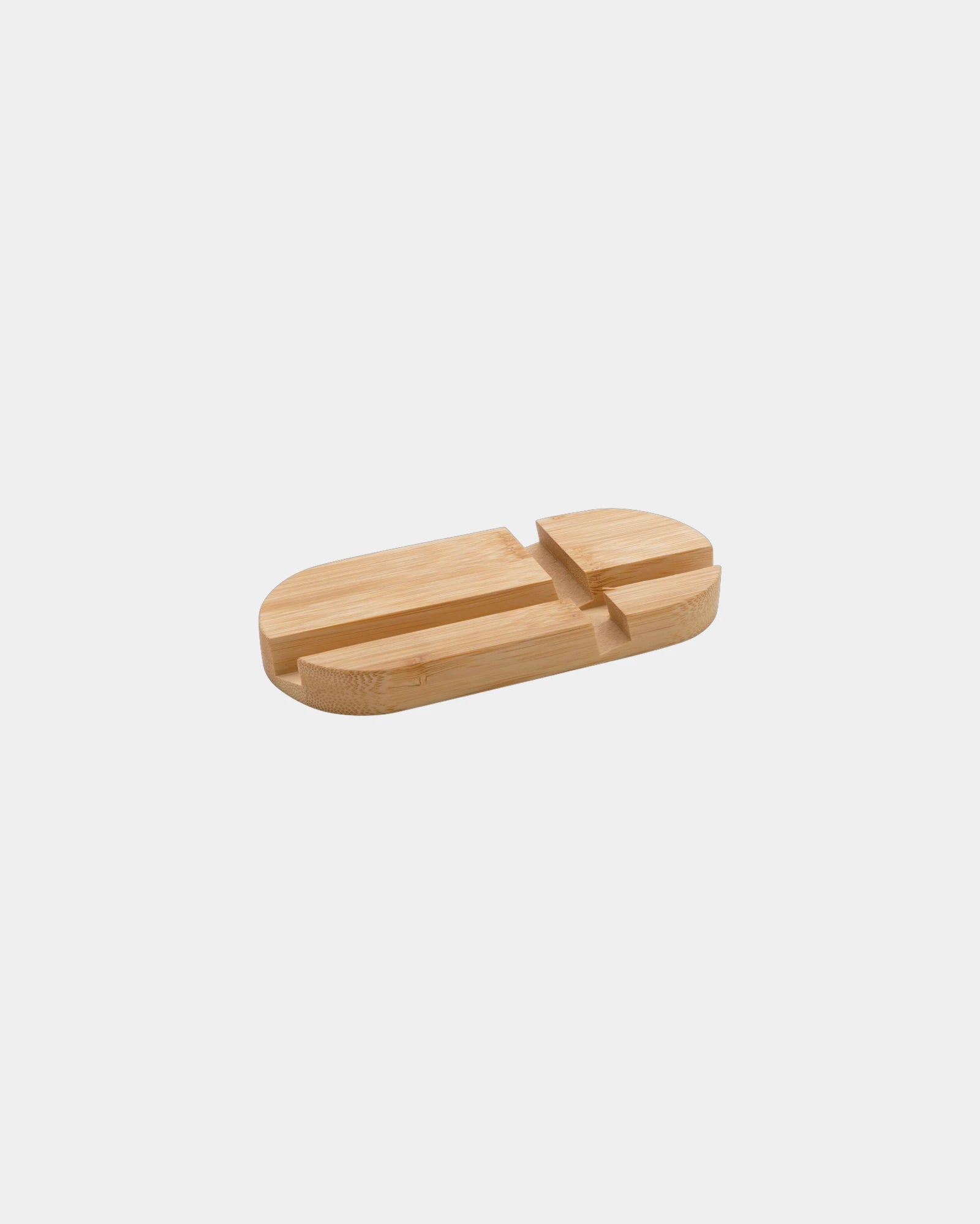 Promotional bamboo phone and tablet stand - Brown