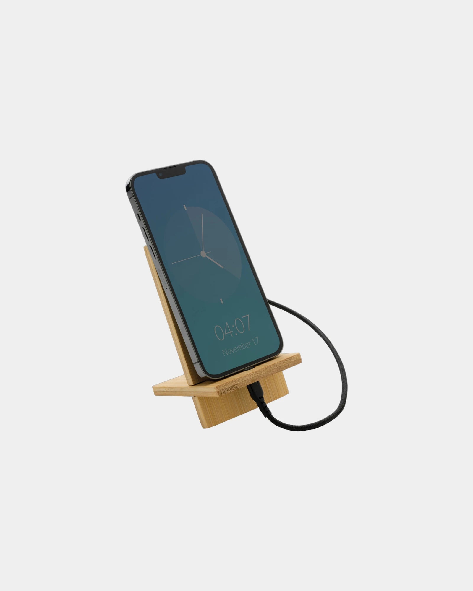 Promotional FSC bamboo phone stand - 1