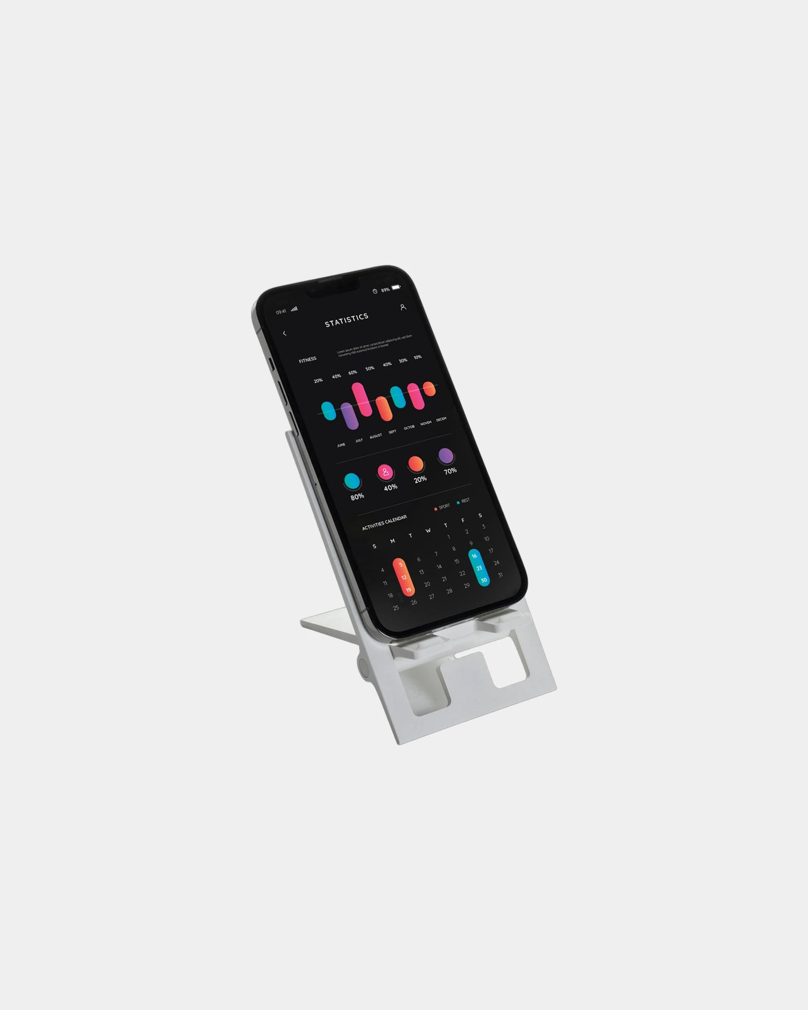 Promotional recycled plastic phone stand - 8