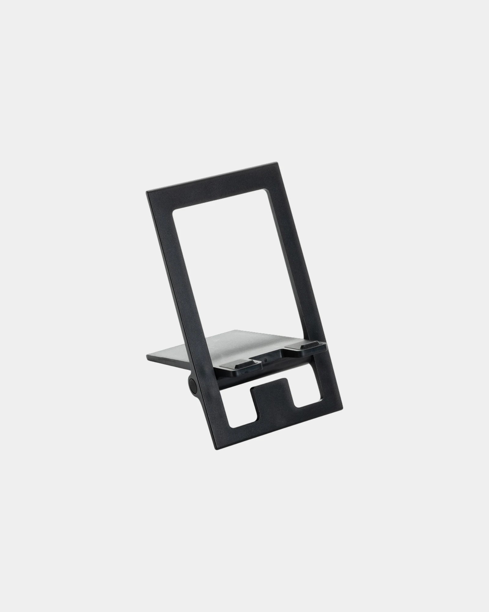 Promotional recycled plastic phone stand - Black