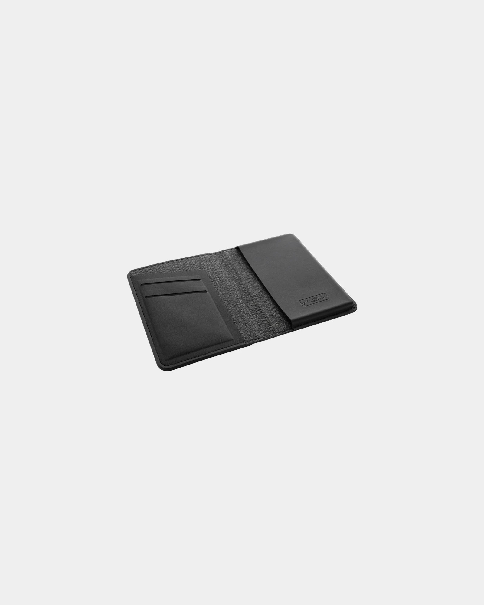 Promotional recycled polyester passport holder - Black