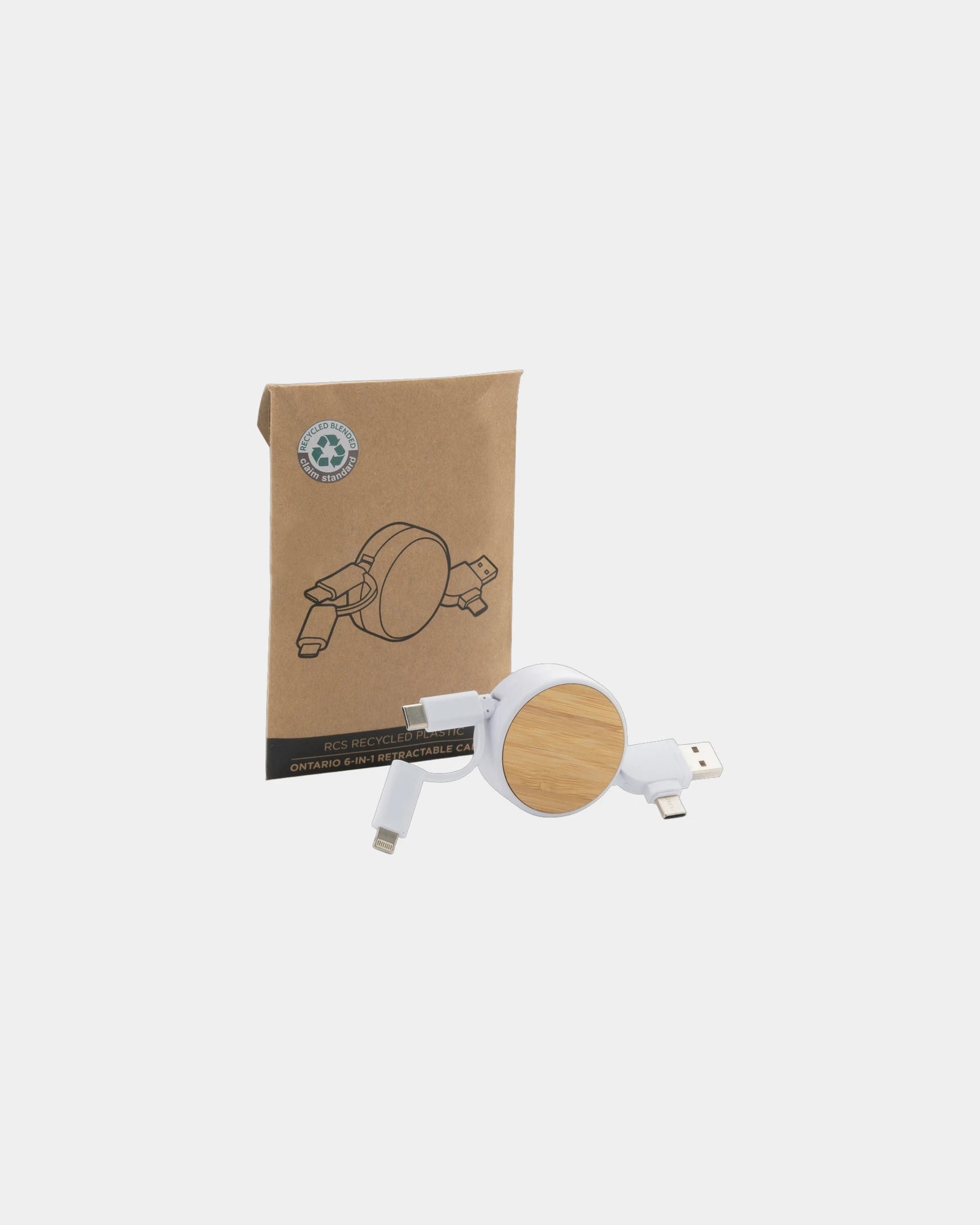 Promotional recycled 6-in-1 cable - 1