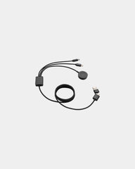 Promotional rPET 6-in-1 charging cable - Grey