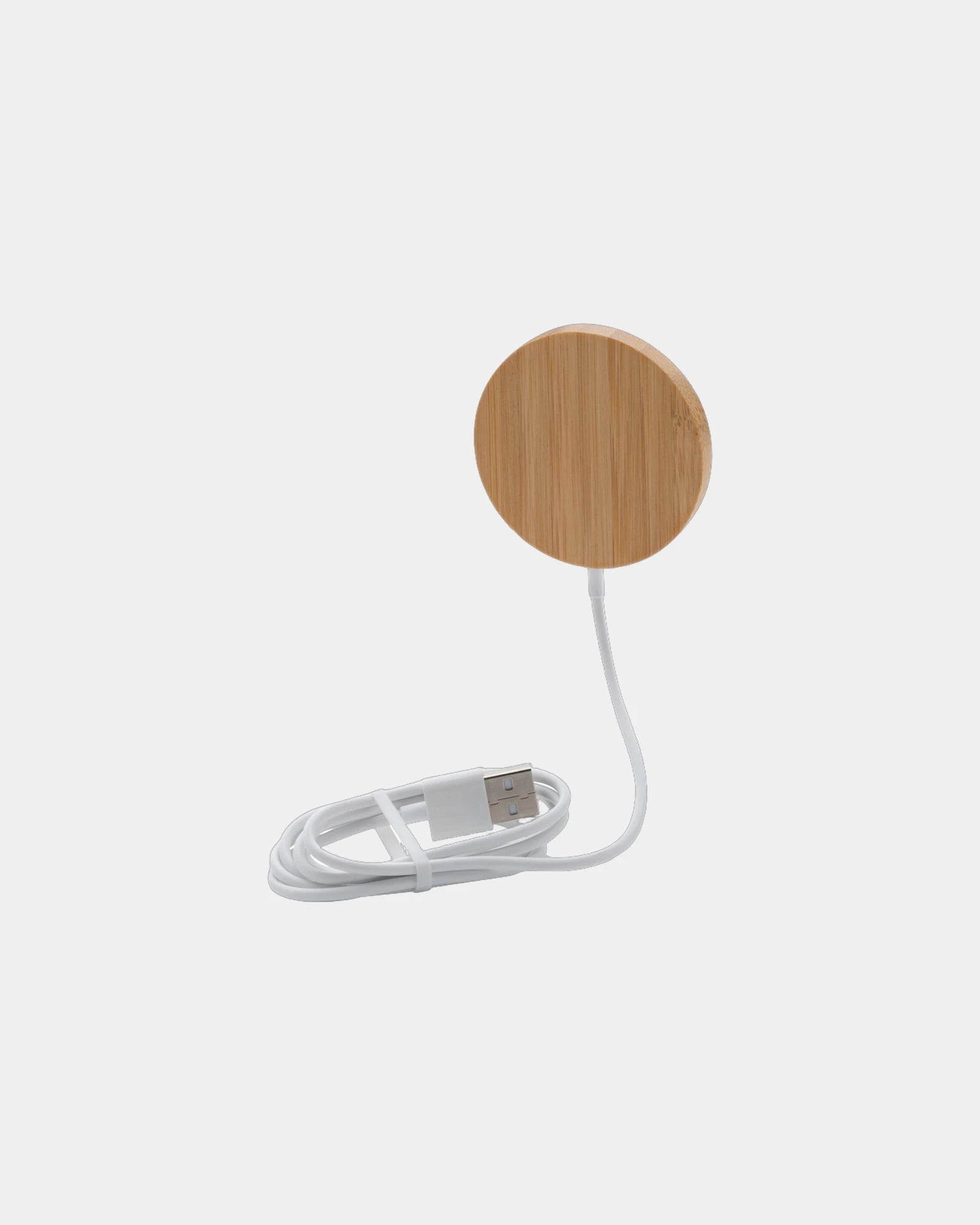 Custom bamboo wireless charger 10W - Brown