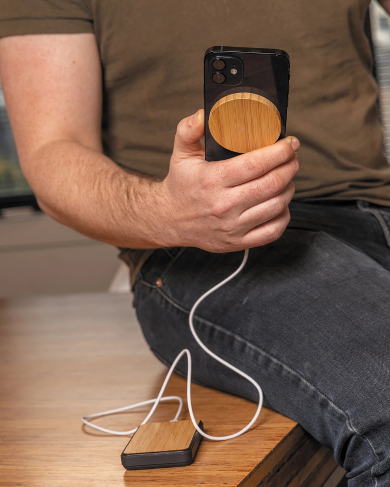 Custom bamboo wireless charger 10W - 8