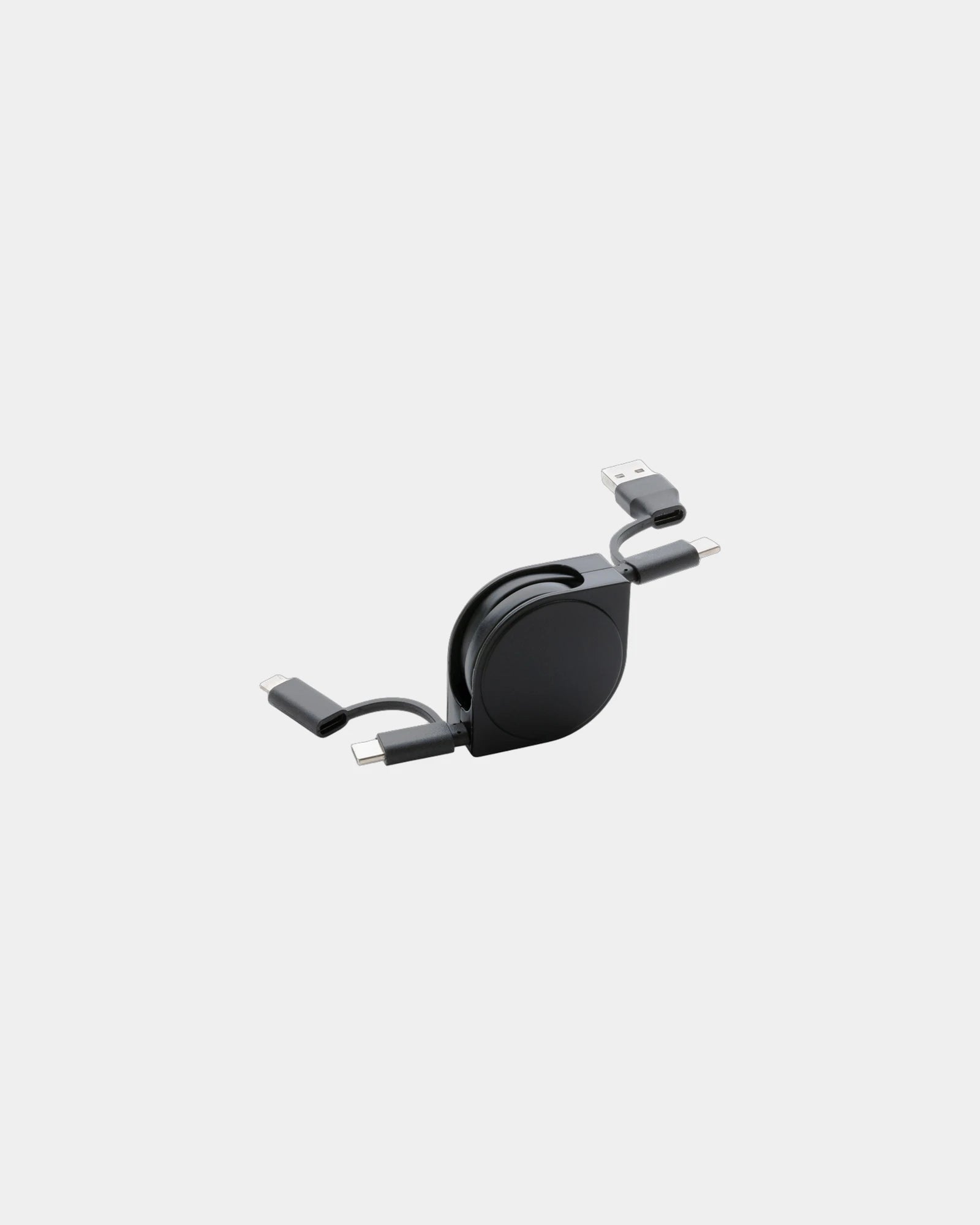 Promotional 4-in-1 recycled TPE cable - Black