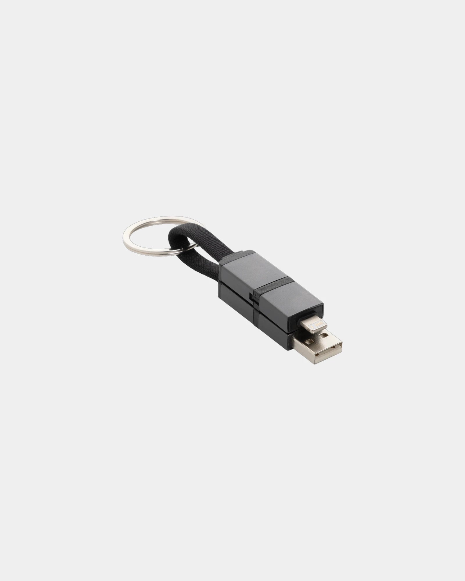 Custom 60W recycled aluminum charging cable - Grey