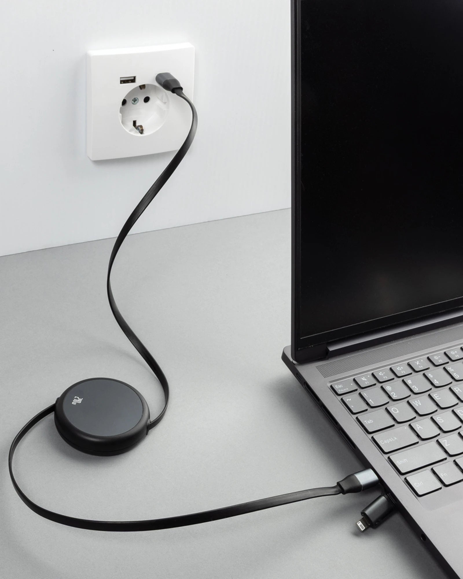 Promotional retractable 240W charging cable - 8