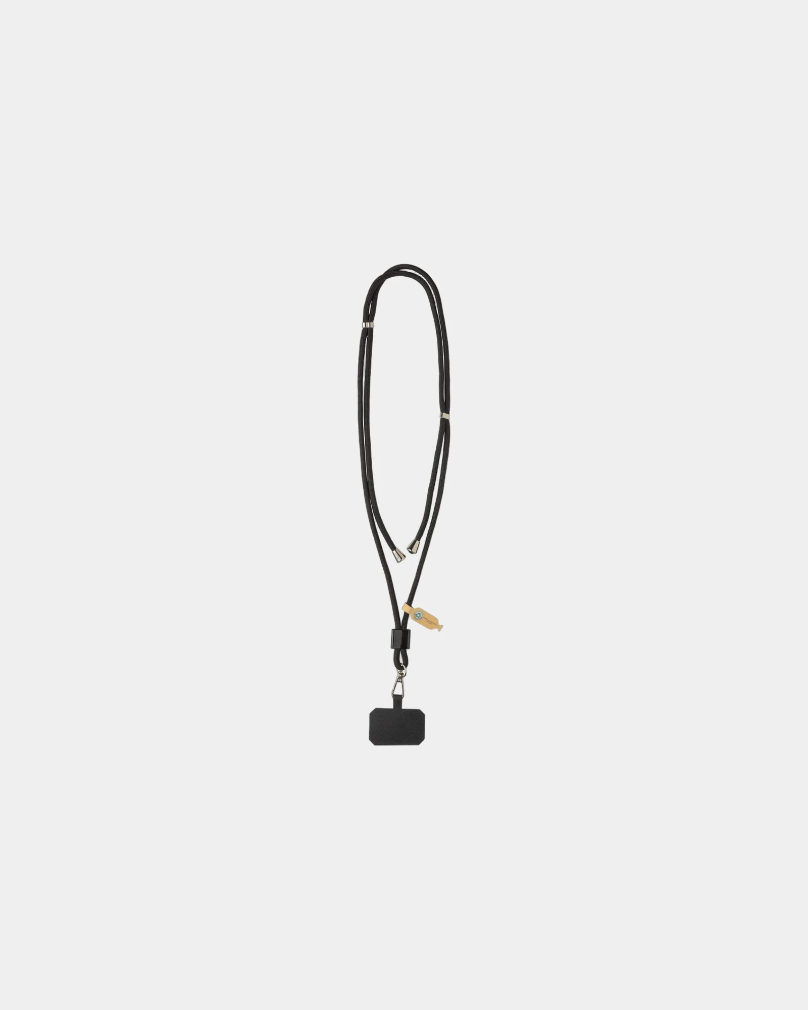 Custom adjustable rPET phone lanyard - Black