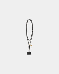 Custom adjustable rPET phone lanyard - Black