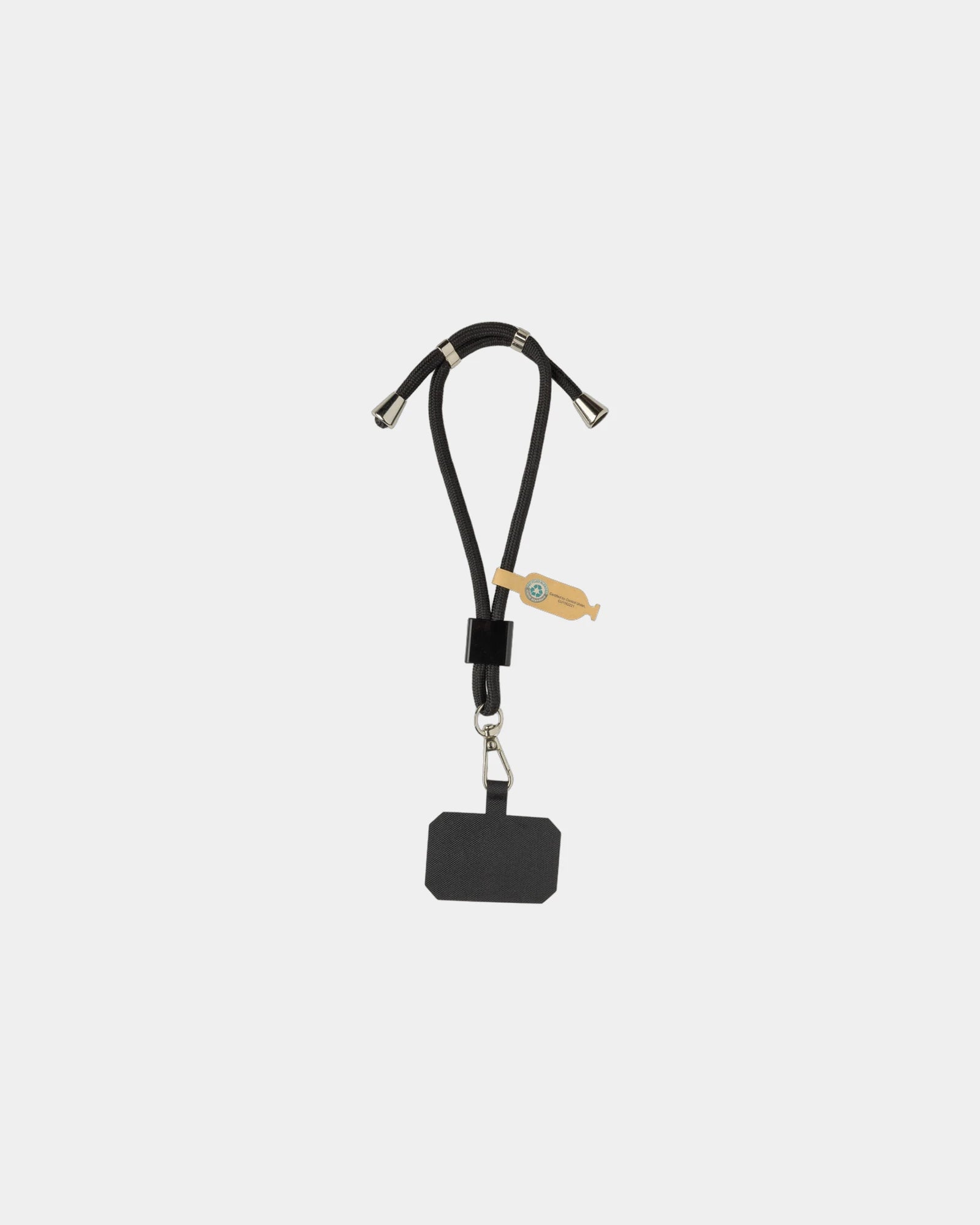 Promotional adjustable rPET phone bracelet - Black